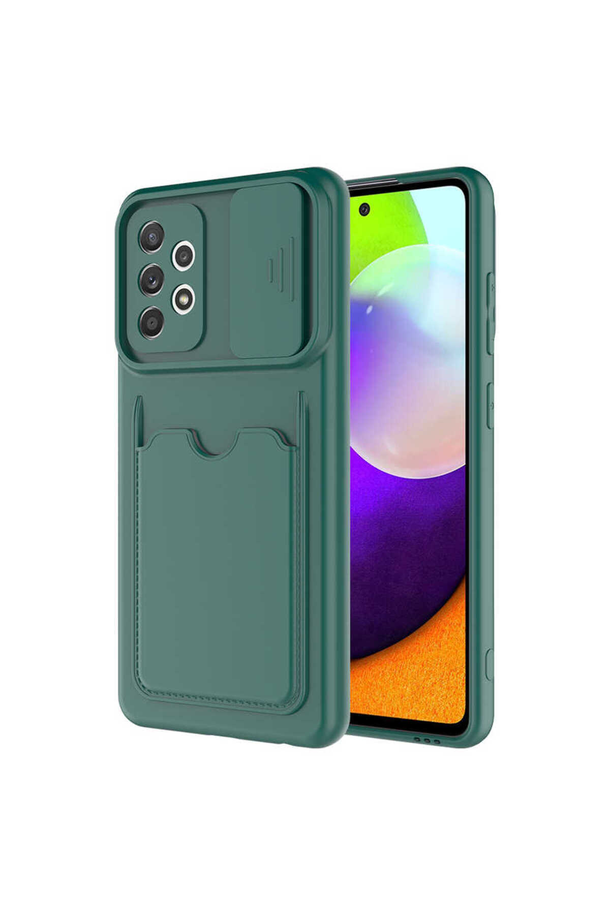 Galaxy A52 Kılıf ECRZ Kartix Kapak - Koyu Mor