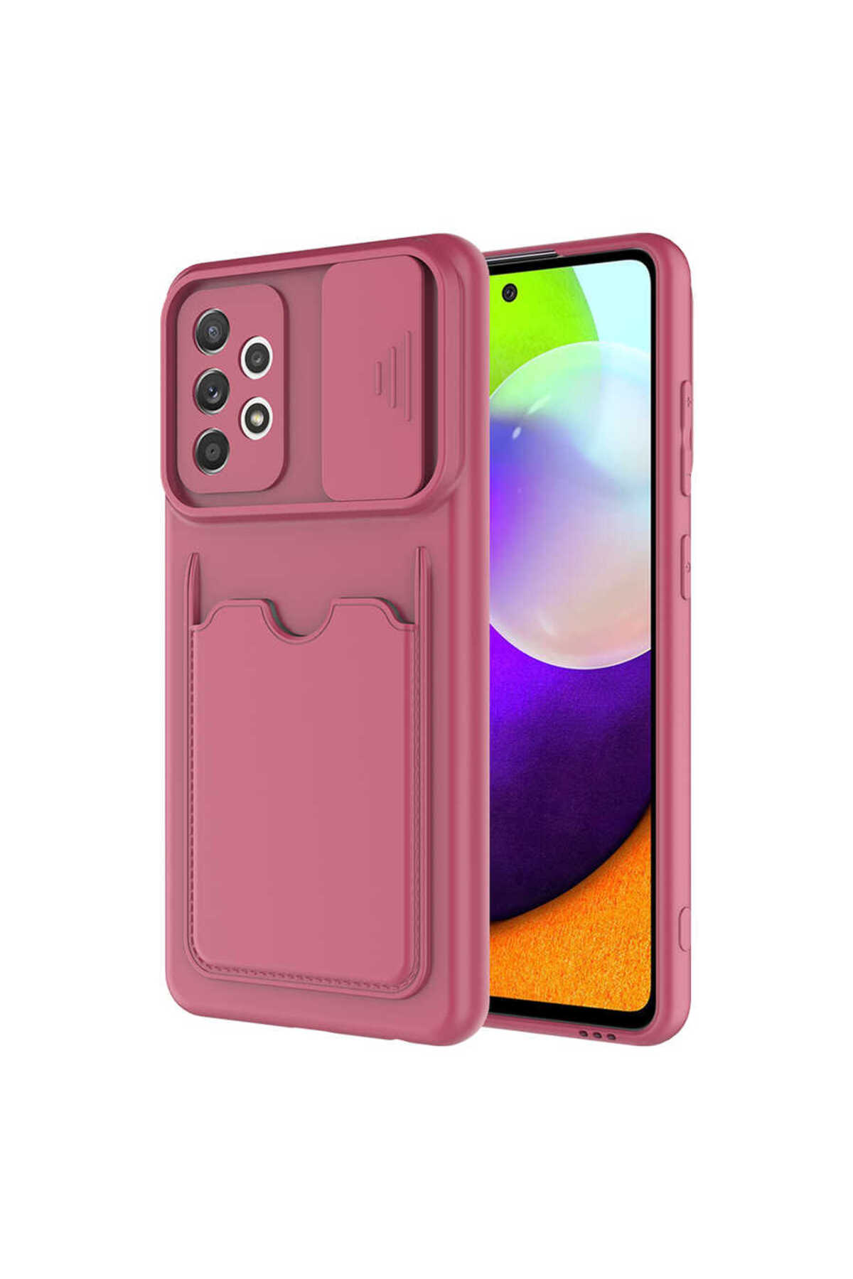 Galaxy A52 Kılıf ECRZ Kartix Kapak - Koyu Mor