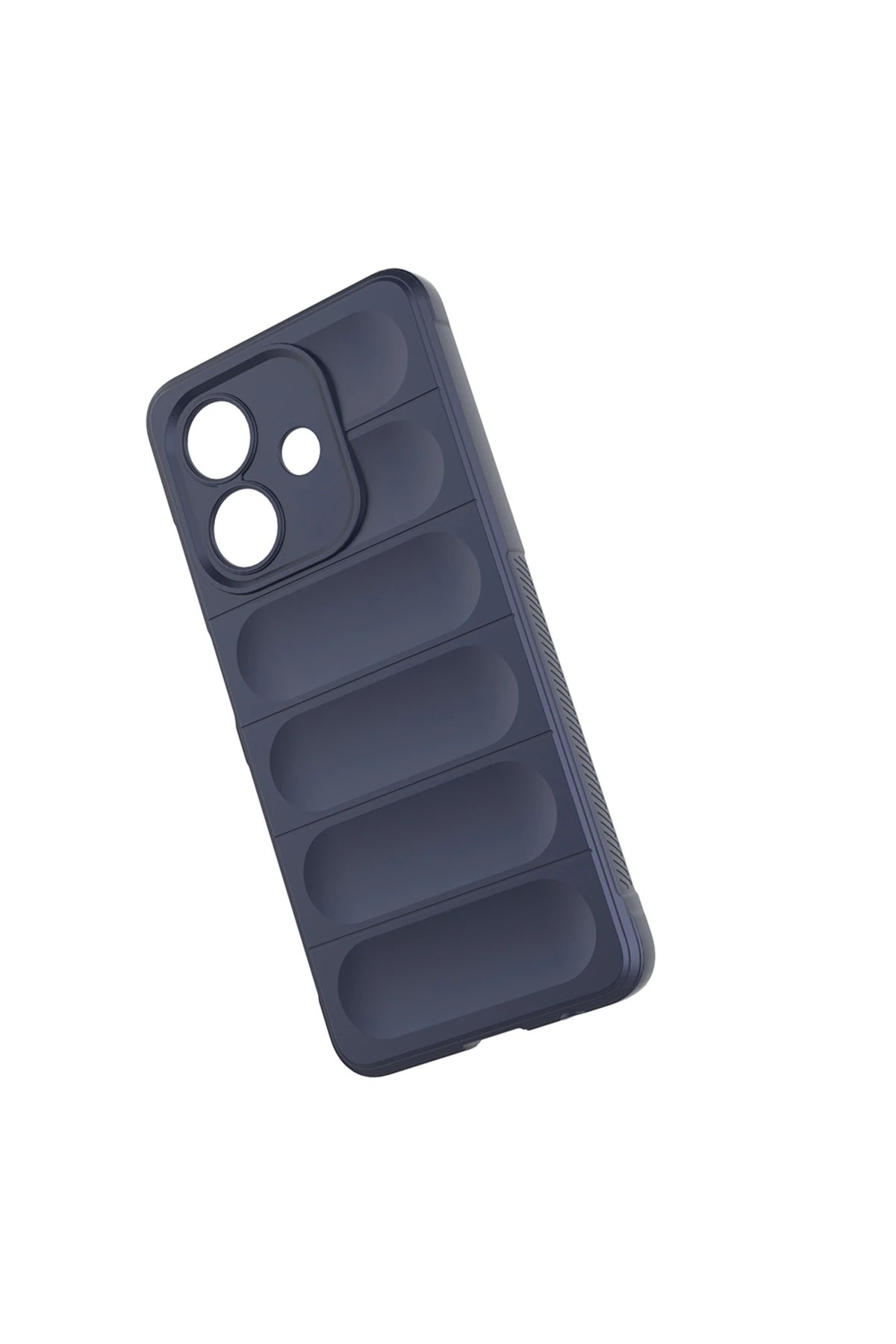 A3 Kılıf Esnek TPU Oyuklu Arka Yüzey Tasarımlı TYGO Etnik Silikon Kapak - Lacivert