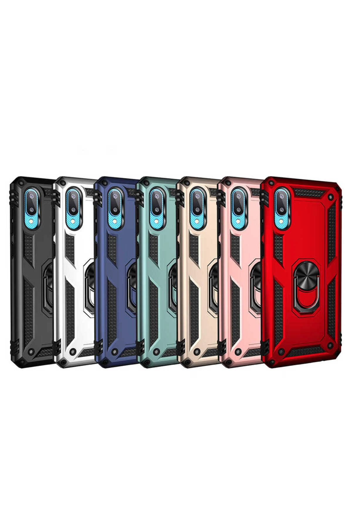 Galaxy A02 Kılıf KHYR Vega Kapak - Mavi