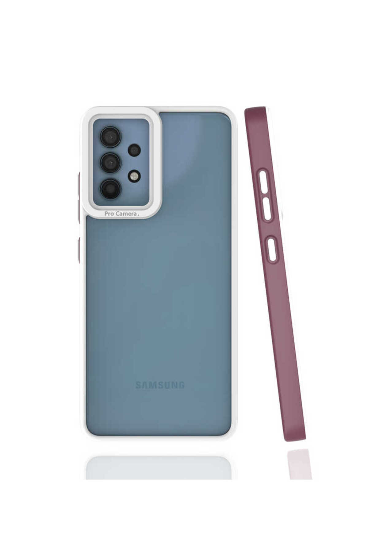 Galaxy A32 4G Kılıf TYGO Mima Kapak - Mürdüm
