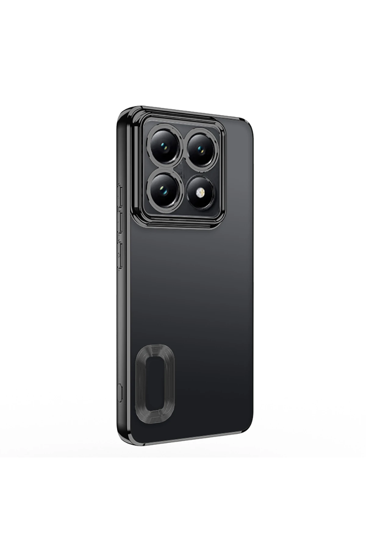 14T Pro Kılıf Kamera Korumalı Logo Gösteren TYGO Omega Kapak - Siyah