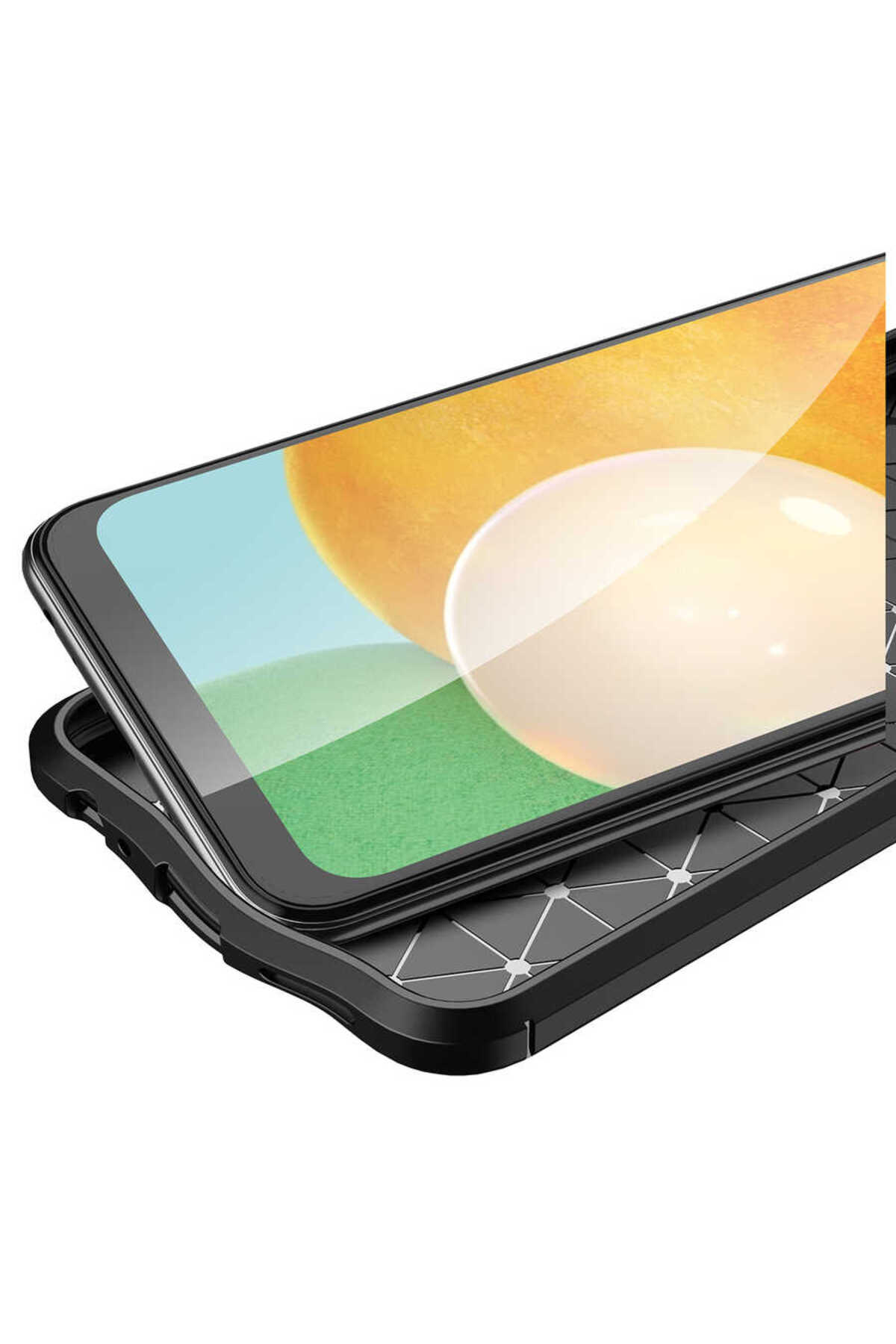 Galaxy A22 4G Kılıf TKNC Niss Silikon Kapak - Kırmızı