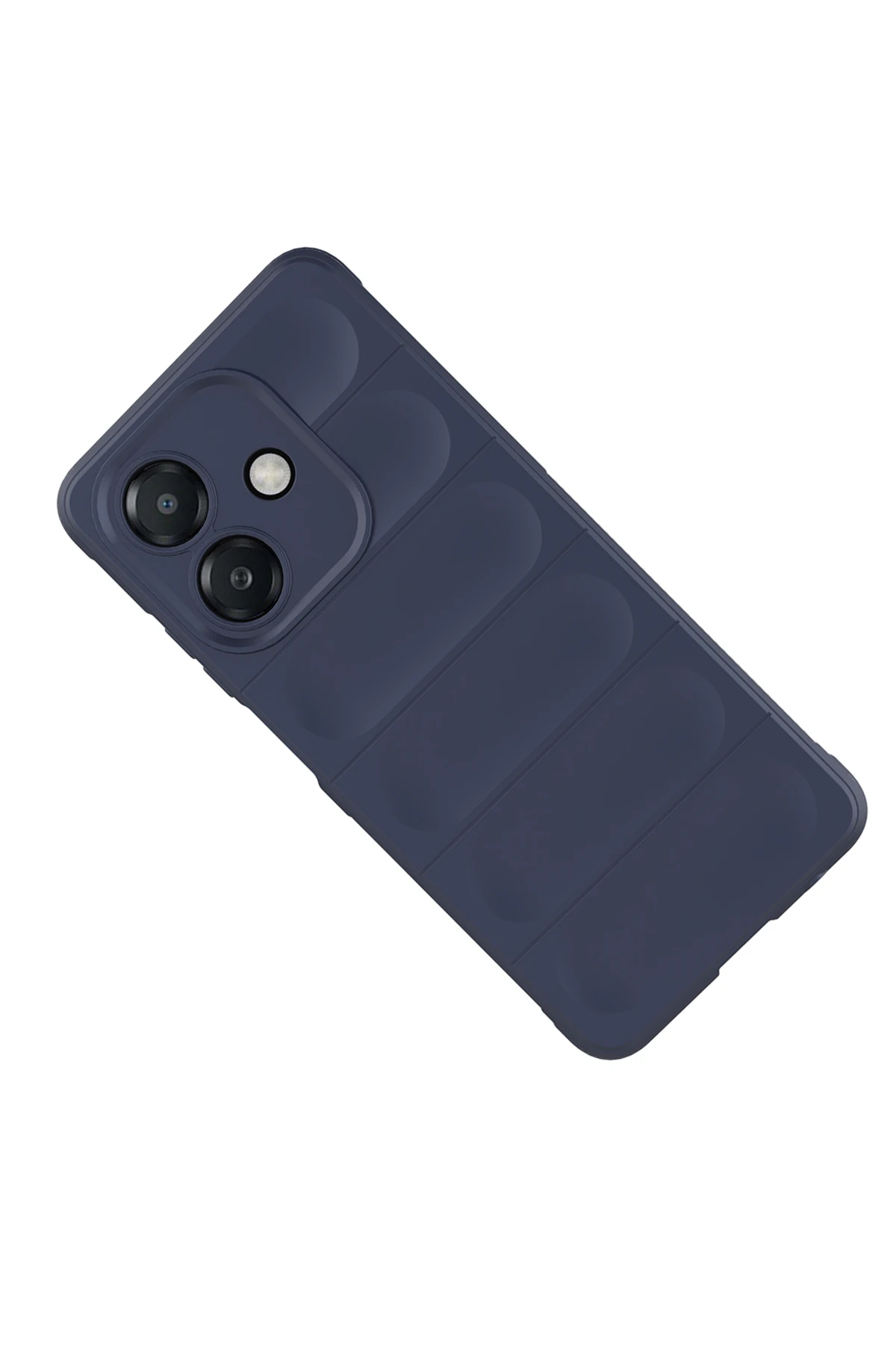 A3 Kılıf Esnek TPU Oyuklu Arka Yüzey Tasarımlı TYGO Etnik Silikon Kapak - Lacivert