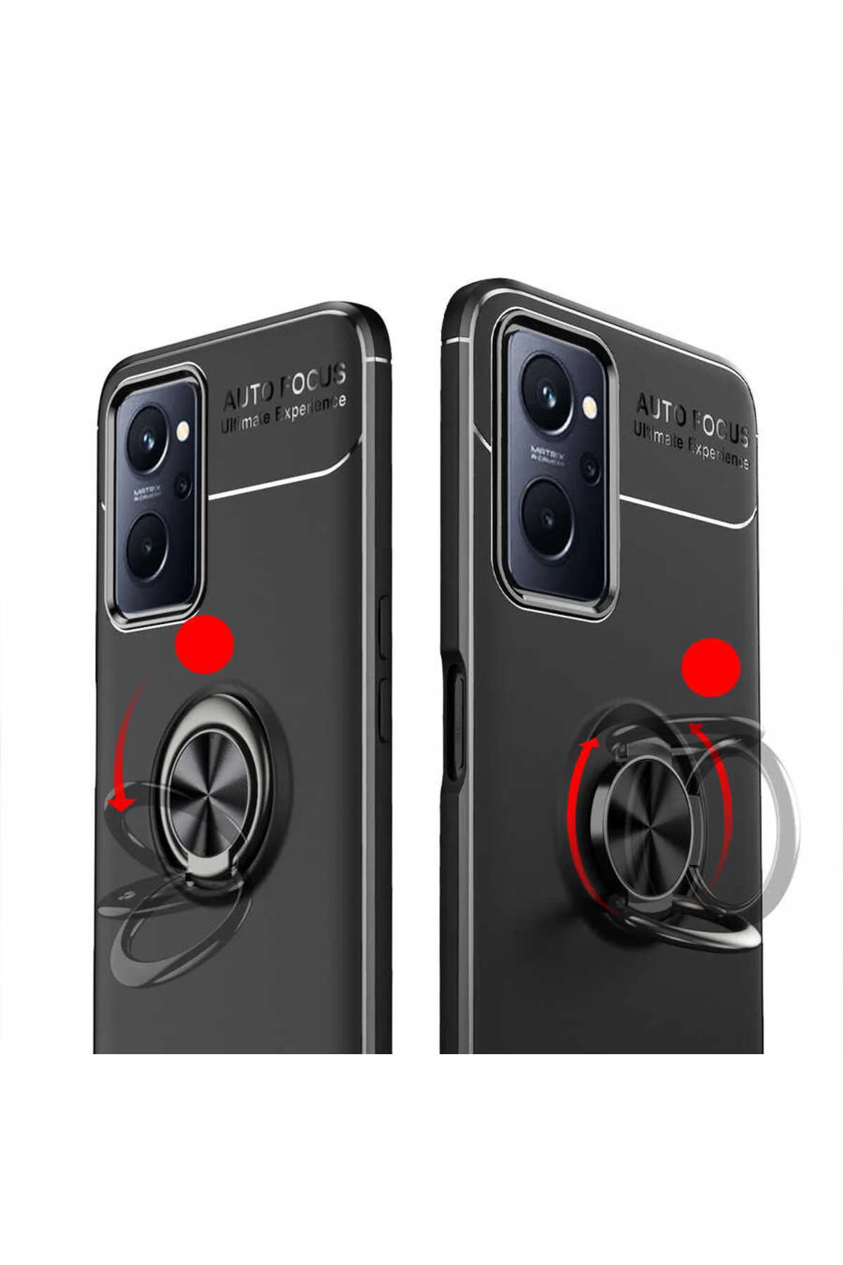 A36 Kılıf LCKC Ravel Silikon Kapak - Siyah-Rose Gold