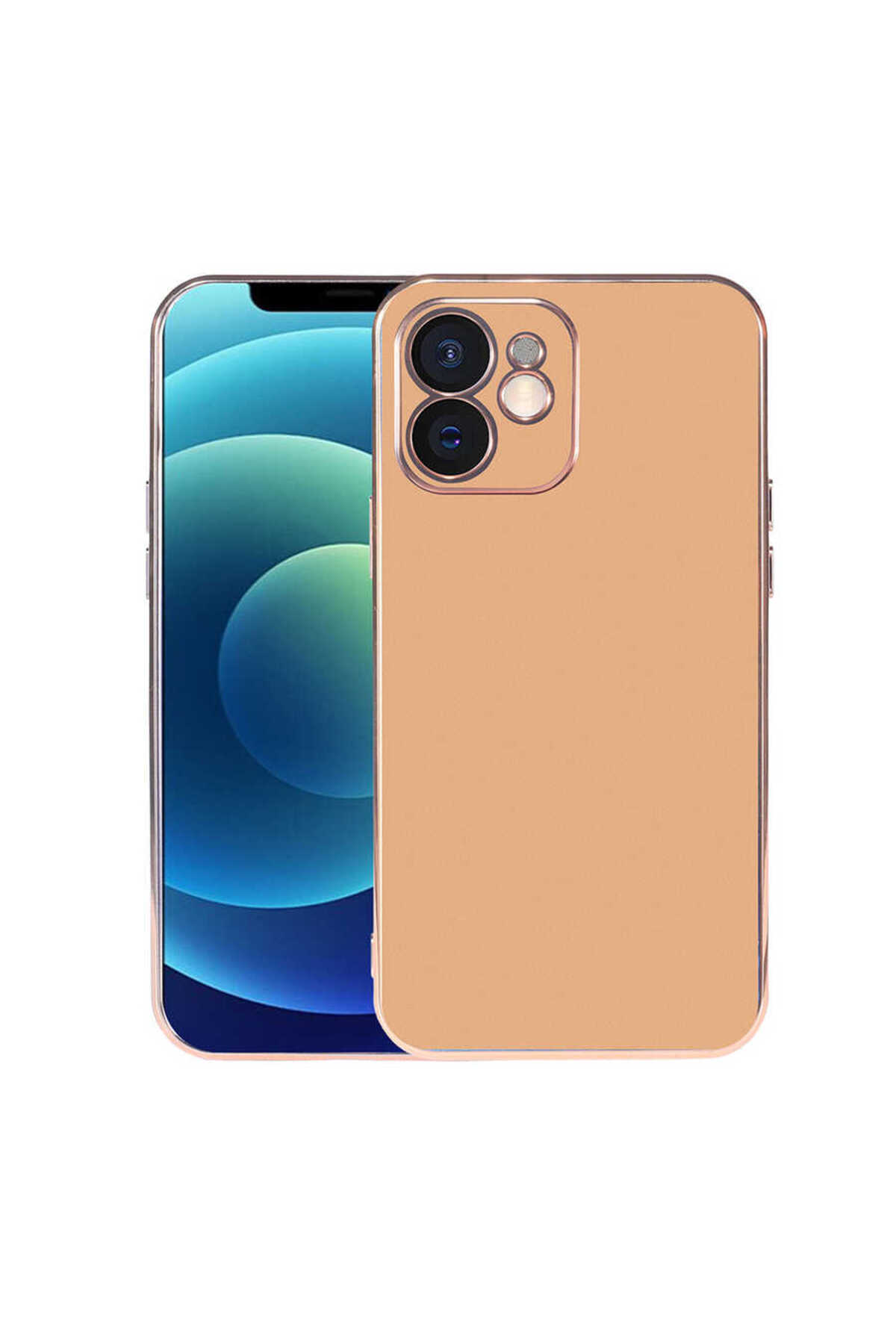 iPhone 12 Uyumlu Viyana Kılıf-Gold