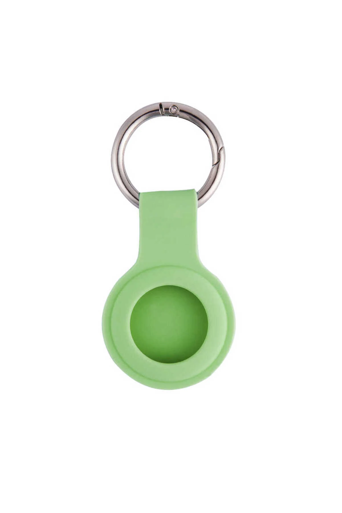 MKST Airtag 01 Uyumlu Silikon Anahtarlık-Turkuaz