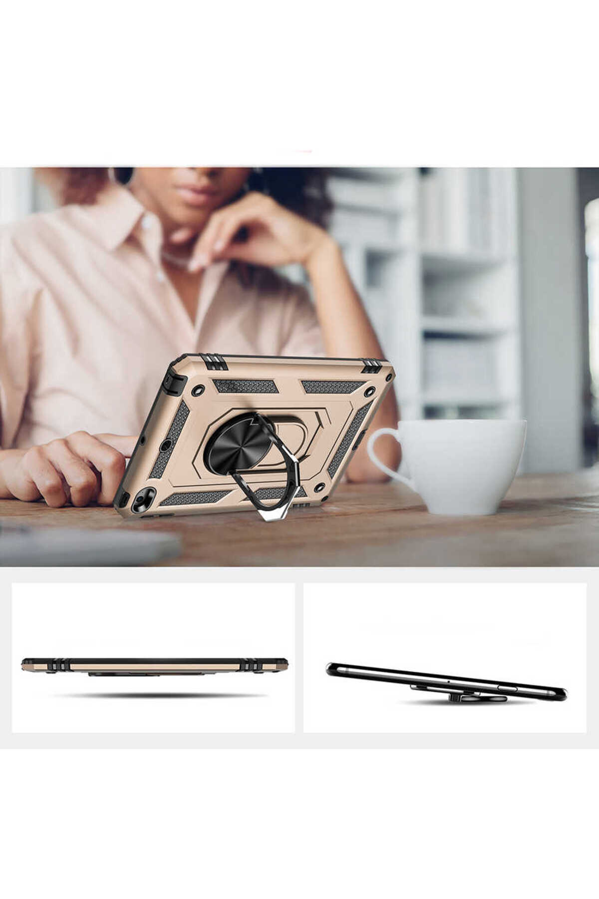 iPad Mini 4. Nesil - Uyumlu Uyumlu SYS Tablet Vega Kapak-Siyah