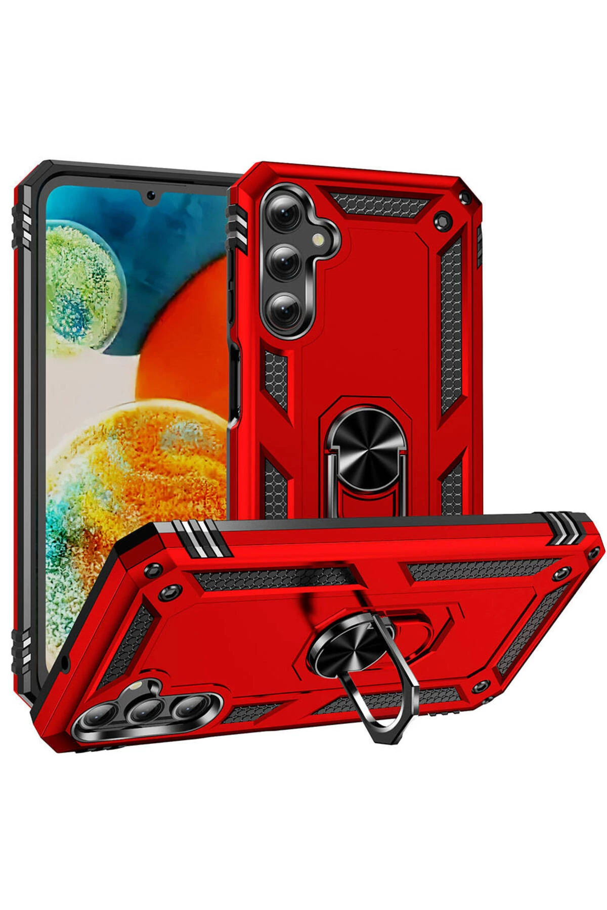 Galaxy A24 Kılıf FZD Vega Kapak - Kırmızı