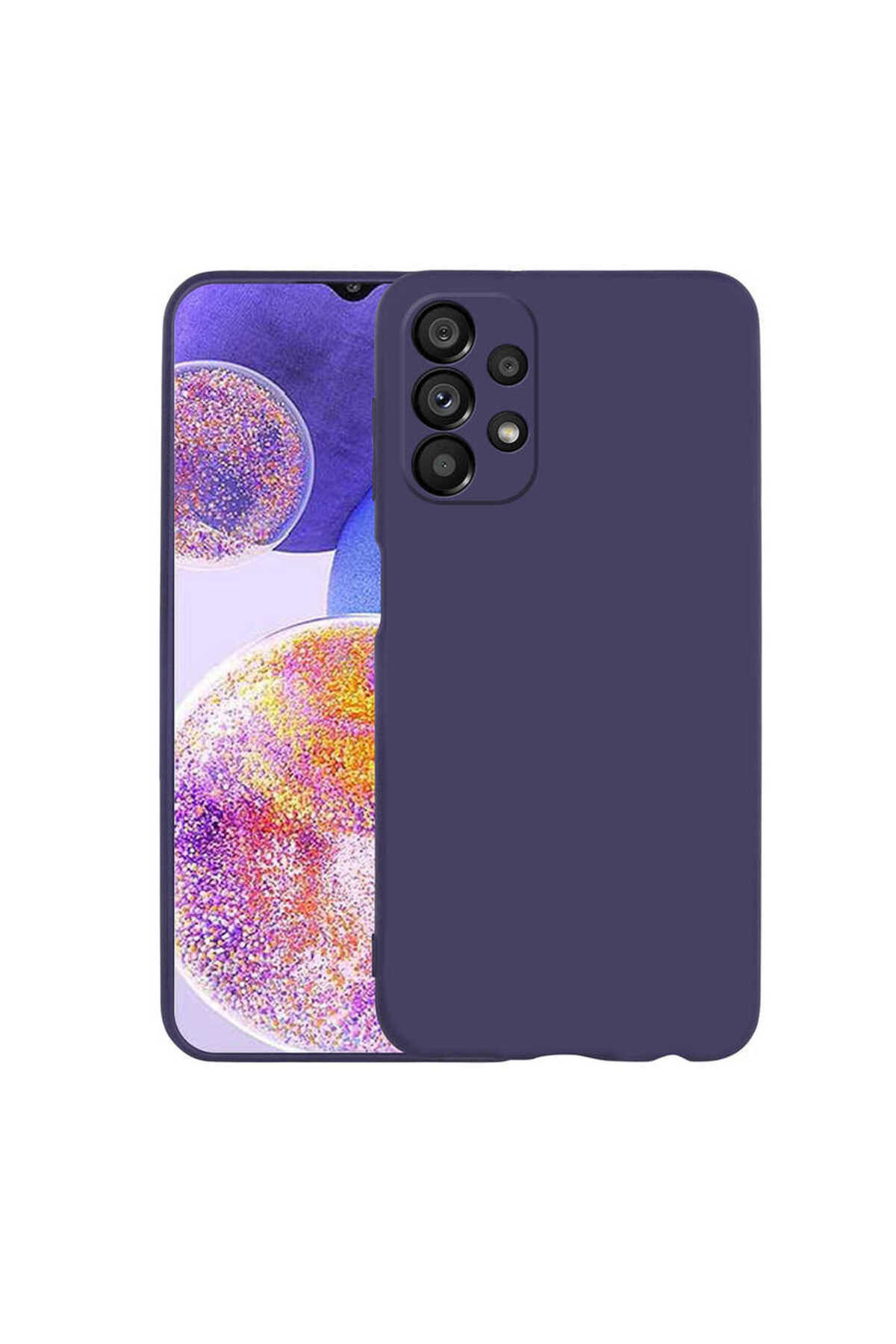 Galaxy A23 Kılıf KHYR Premier Silikon Kapak - Lacivert