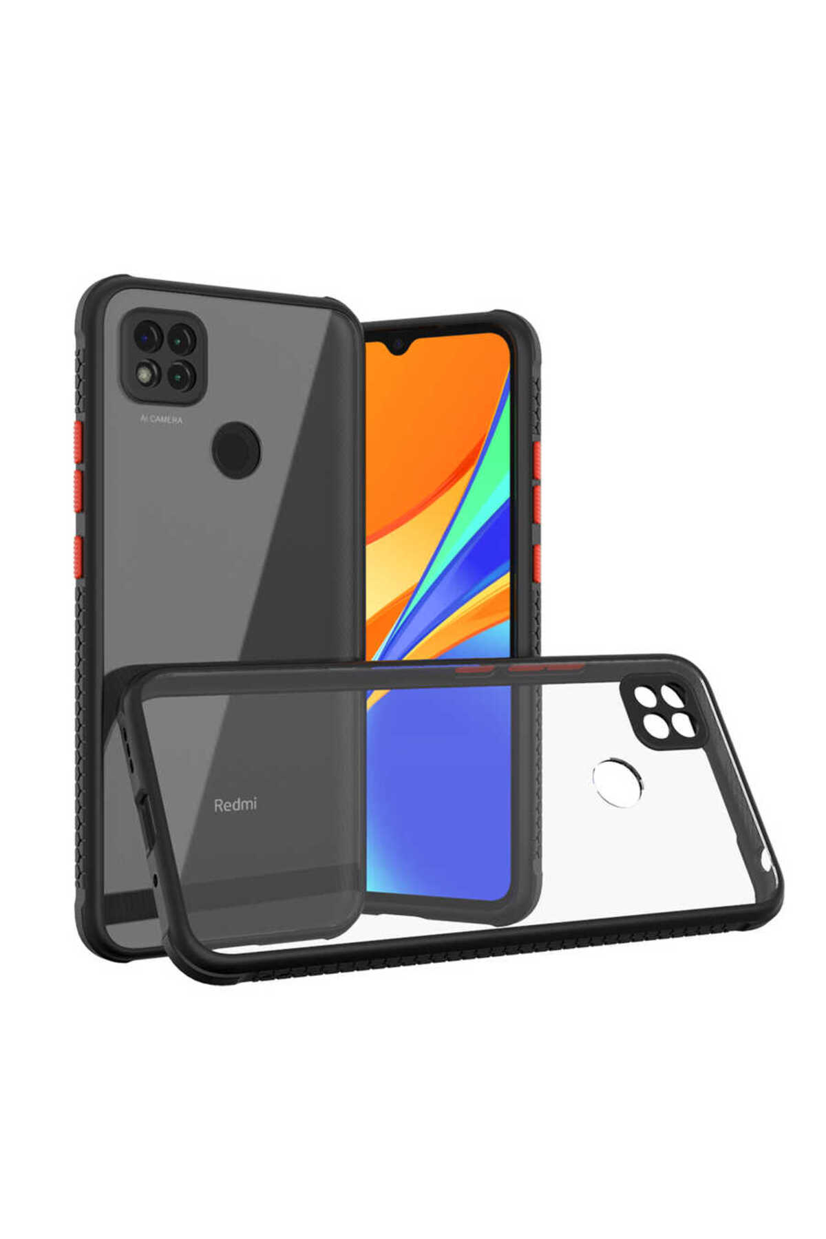 Redmi 9C Kılıf WNX Kaff Kapak - Siyah