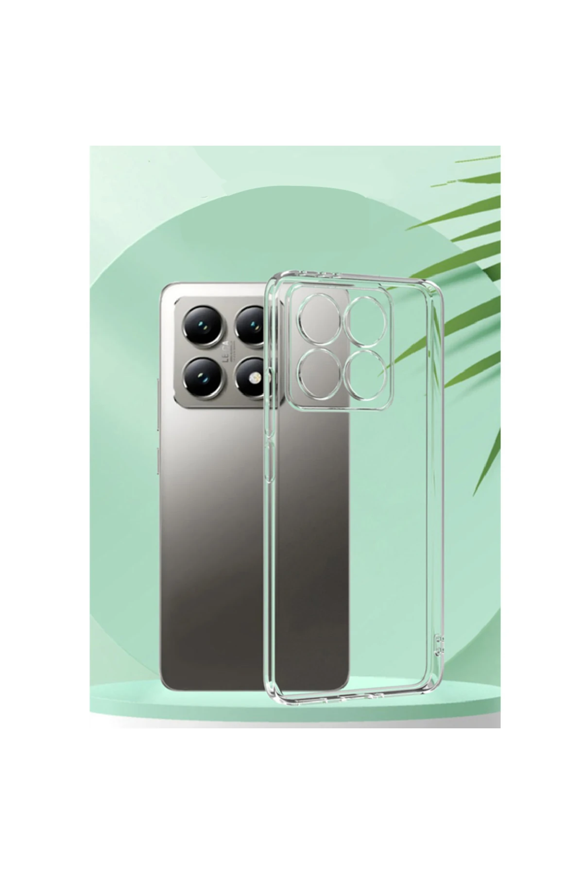 14T Pro Kılıf NXXA Süper Silikon Kapak - Şeffaf