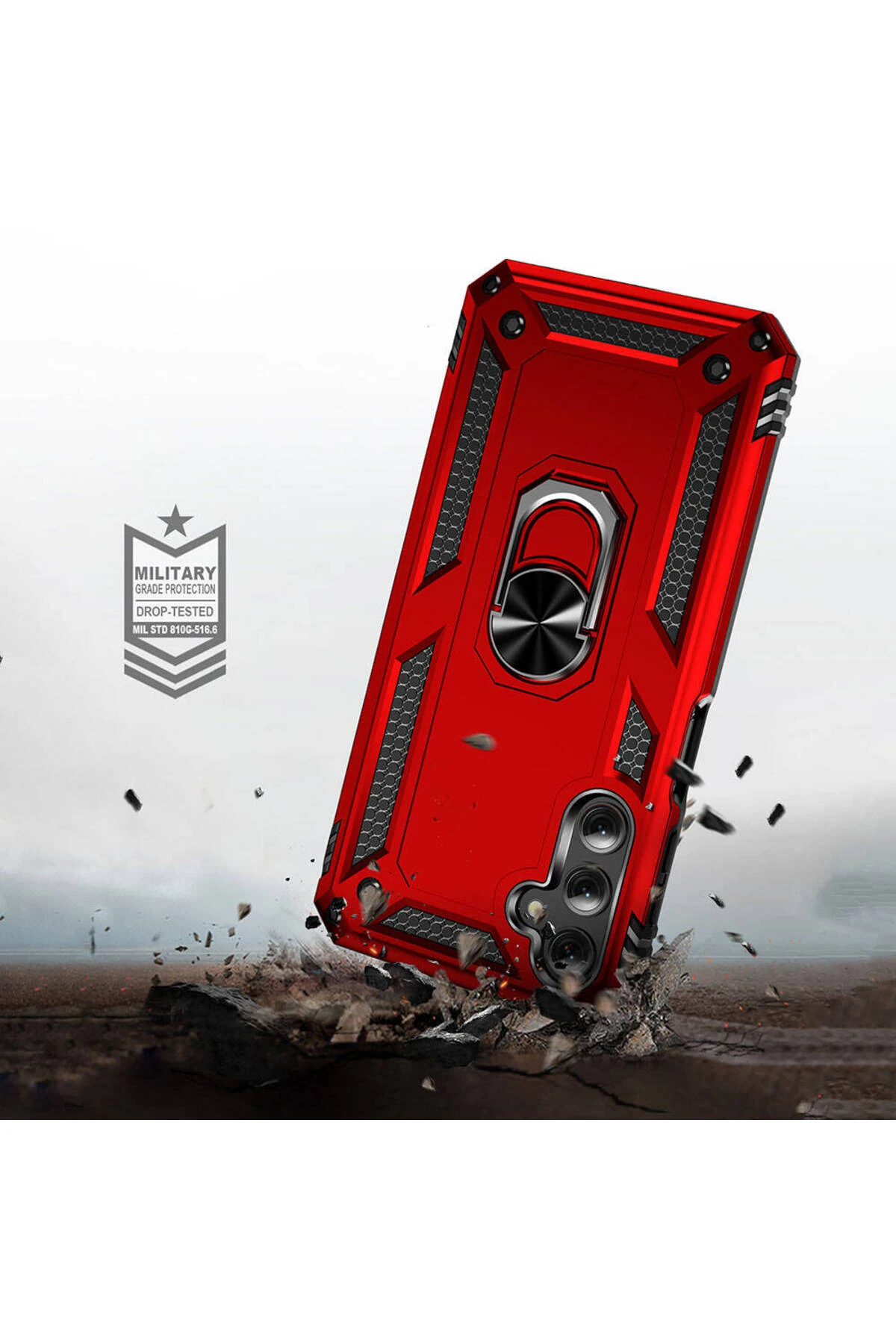 Galaxy A24 Kılıf FZD Vega Kapak - Kırmızı