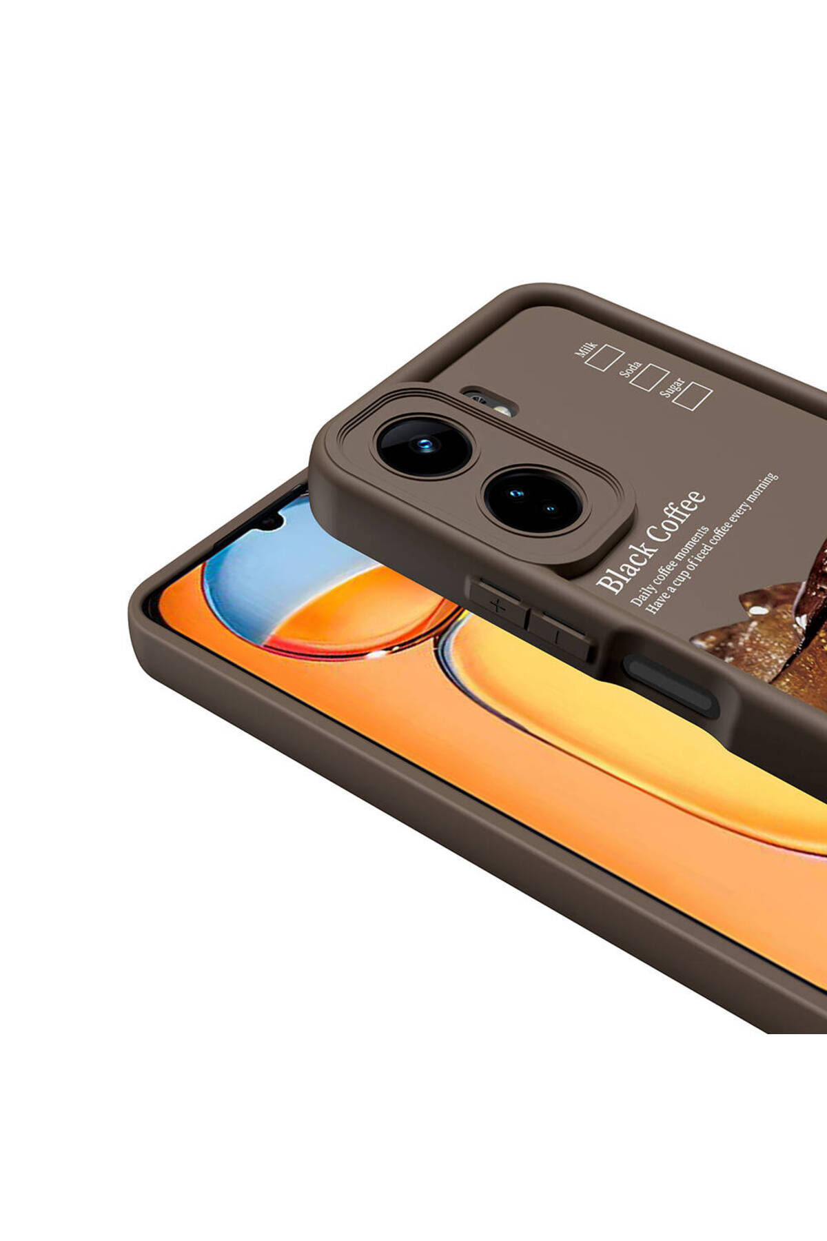 Redmi 13C Kılıf Kamera Korumalı Baskılı Arka Yüzey WNX Klas Kapak - Siyah