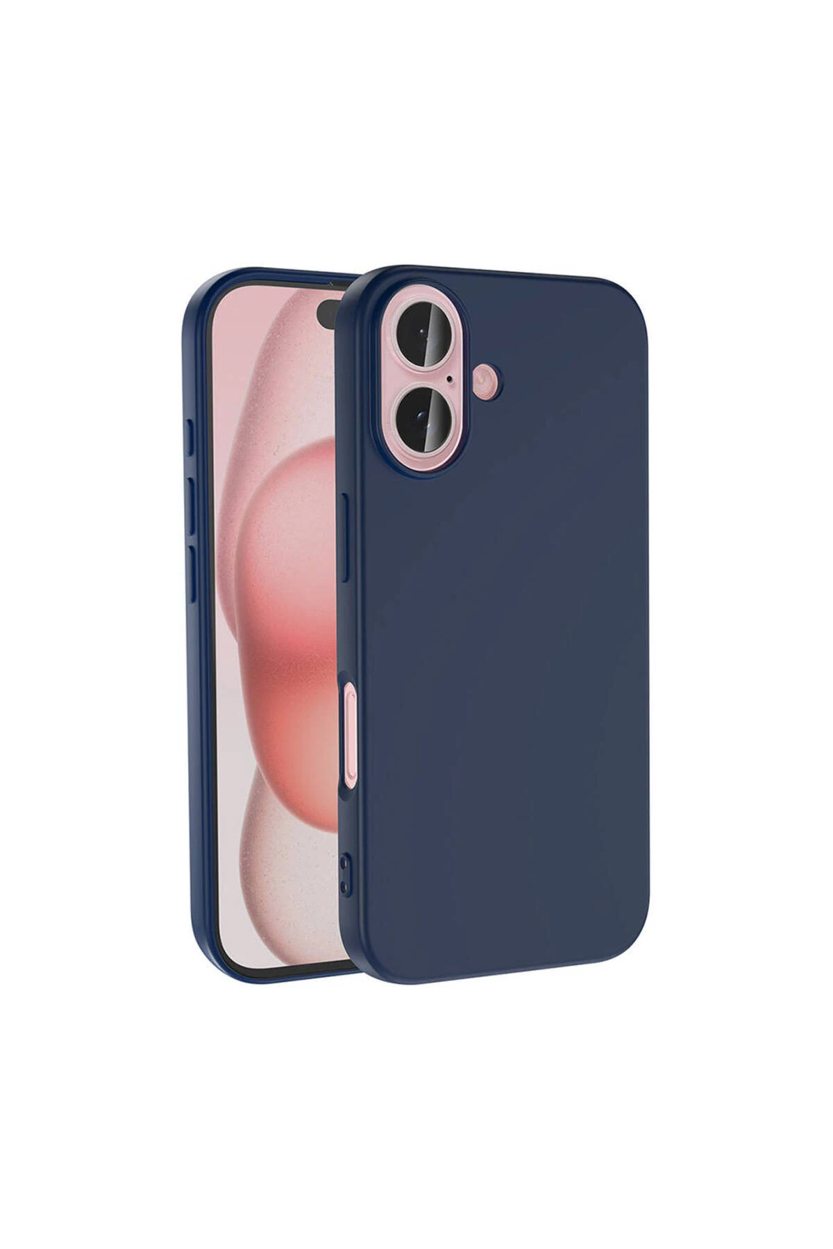 Apple iPhone 16 Plus Kılıf MKST LSR Lansman Kapak-Lacivert