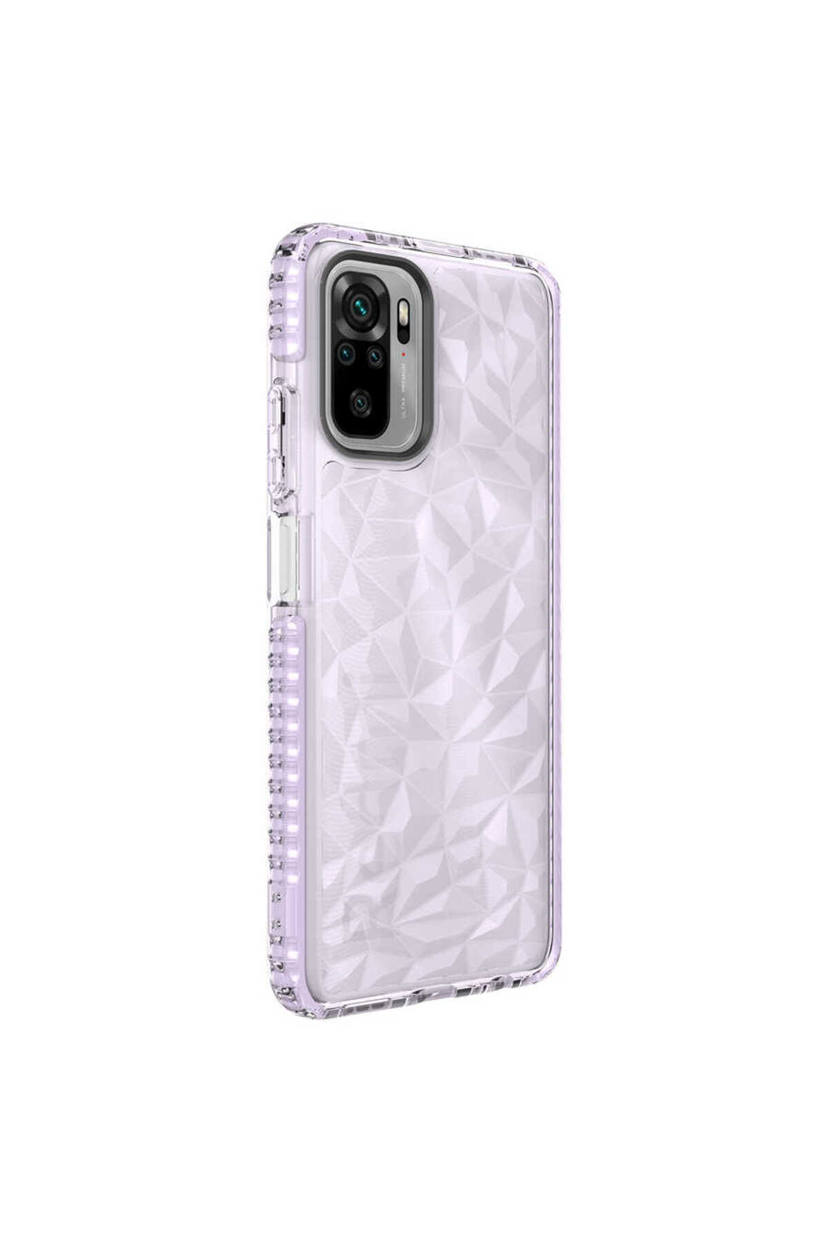 Redmi Note 10S Kılıf TLZN Buzz Kapak - Mor