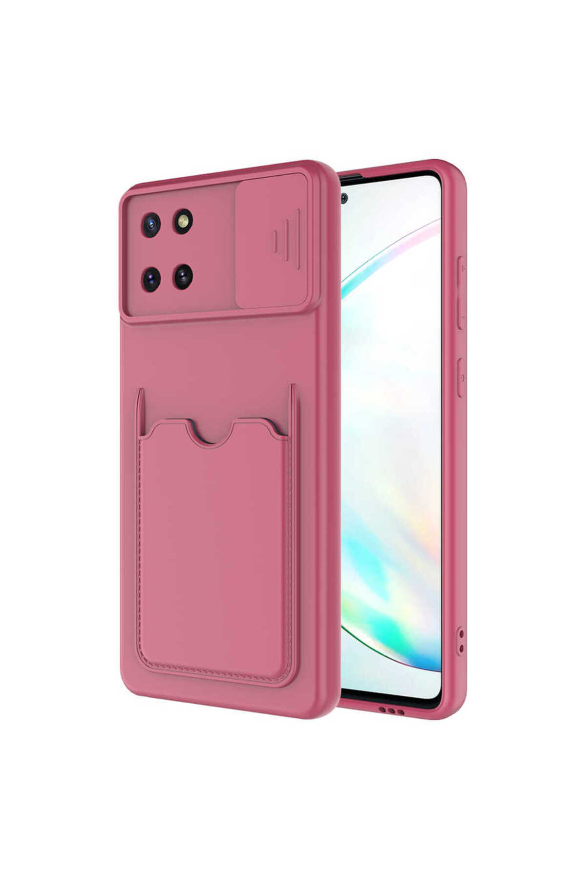 Galaxy A81 (Note 10 Lite) Kılıf ECRZ Kartix Kapak - Koyu Mor