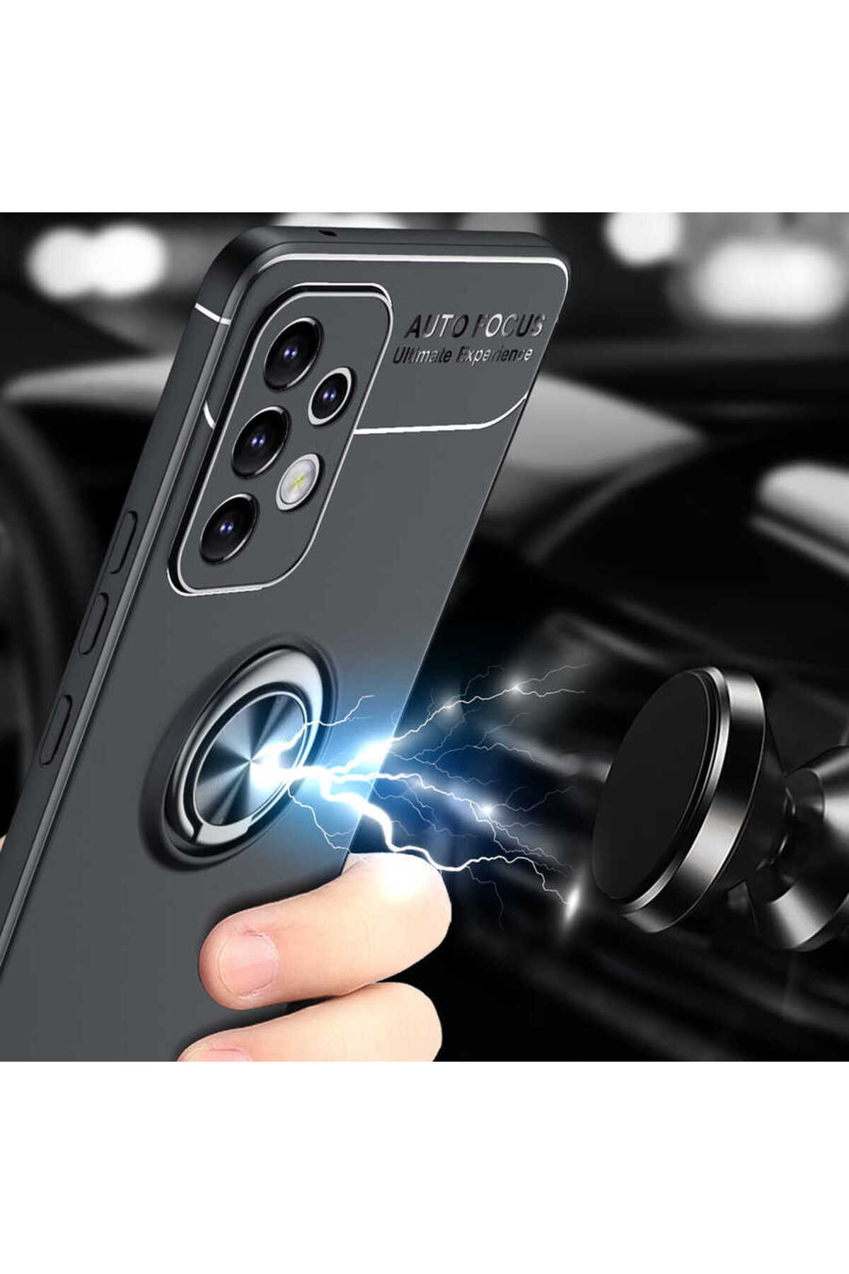 Galaxy A33 5G Kılıf OMSY Ravel Silikon Kapak - Siyah