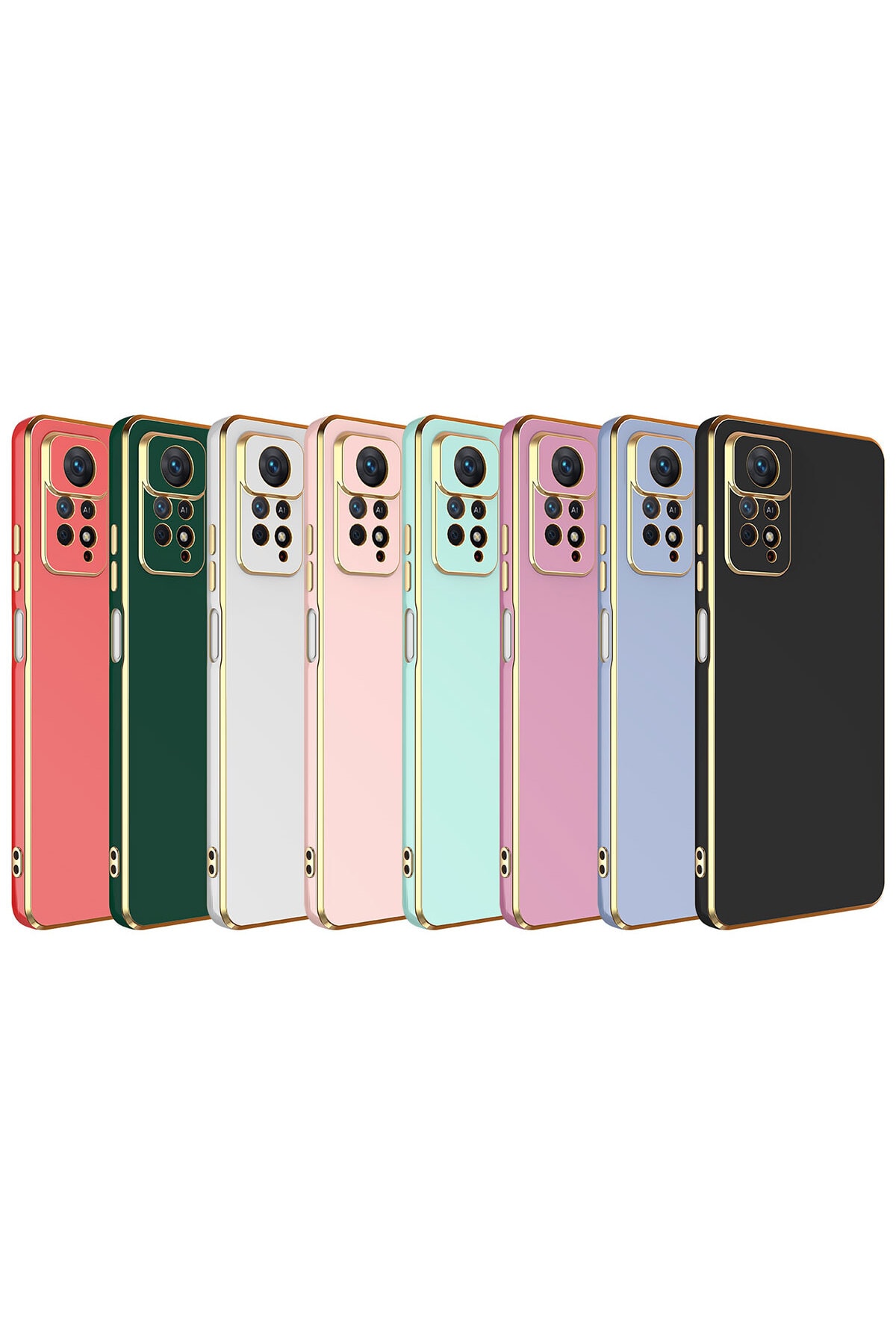 Redmi Note 12 Pro 4G Kılıf MSCS Bark Kapak - Koyu Yeşil