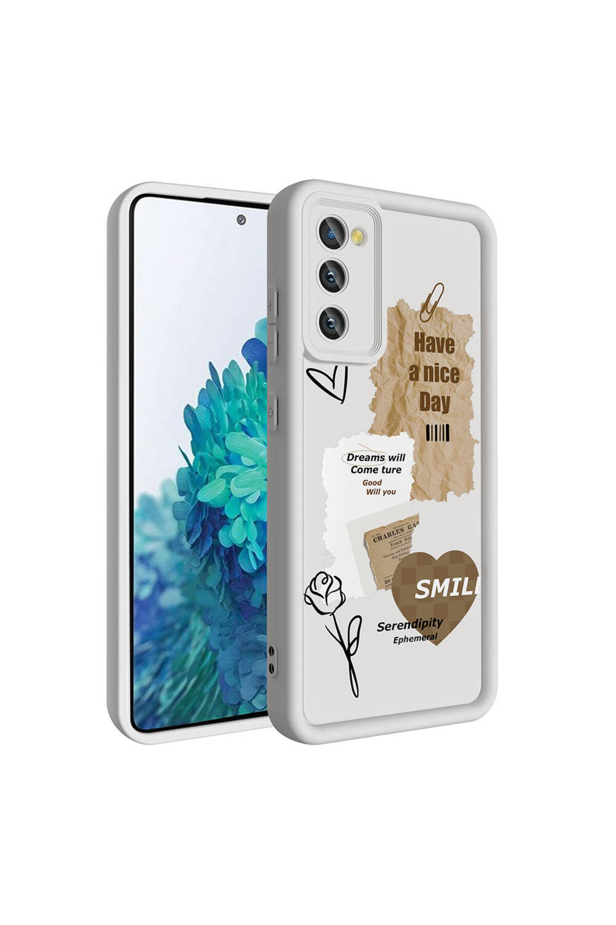 Galaxy S20 FE Kılıf Kamera Korumalı Baskılı Arka Yüzey SYS Klas Kapak - Siyah