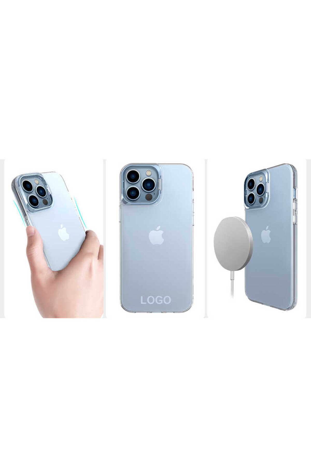 iPhone 13 Pro Max Uyumlu HZRV Skuba Kılıf-Rose Gold
