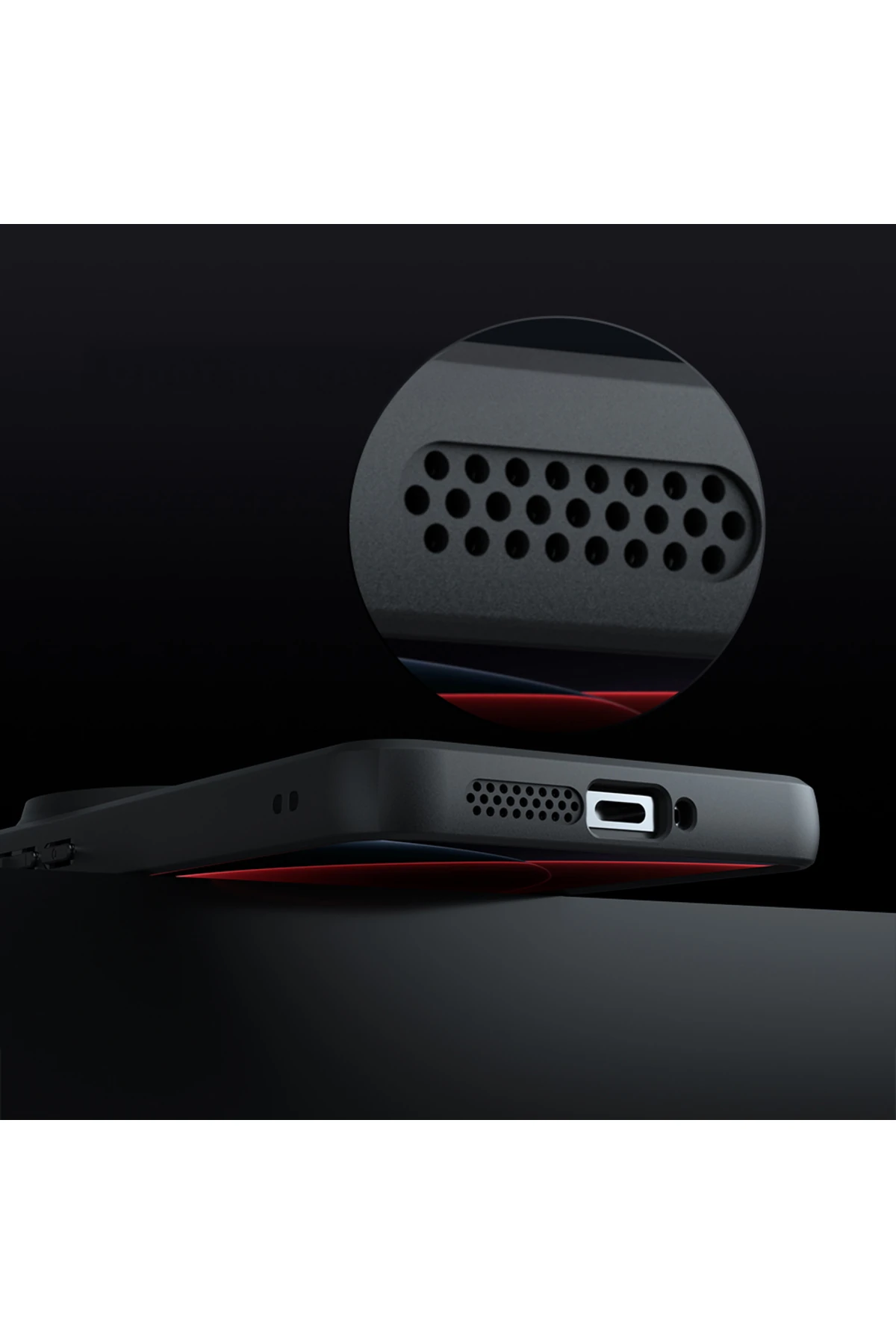 15 Ultra Kılıf Kamera Korumalı Şeffaf Arka Yüzey MYST New Roll Kapak - Siyah