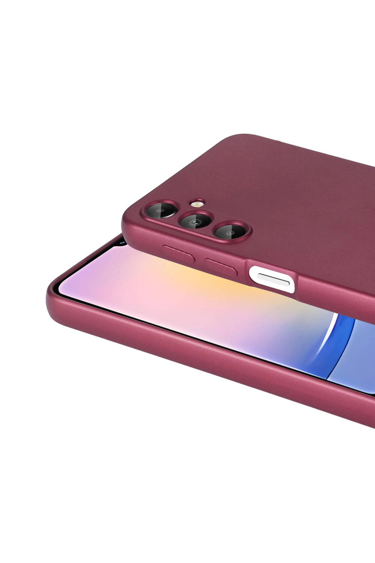 Galaxy A25 Kılıf MKST Premier Silikon Kapak - Rose Gold