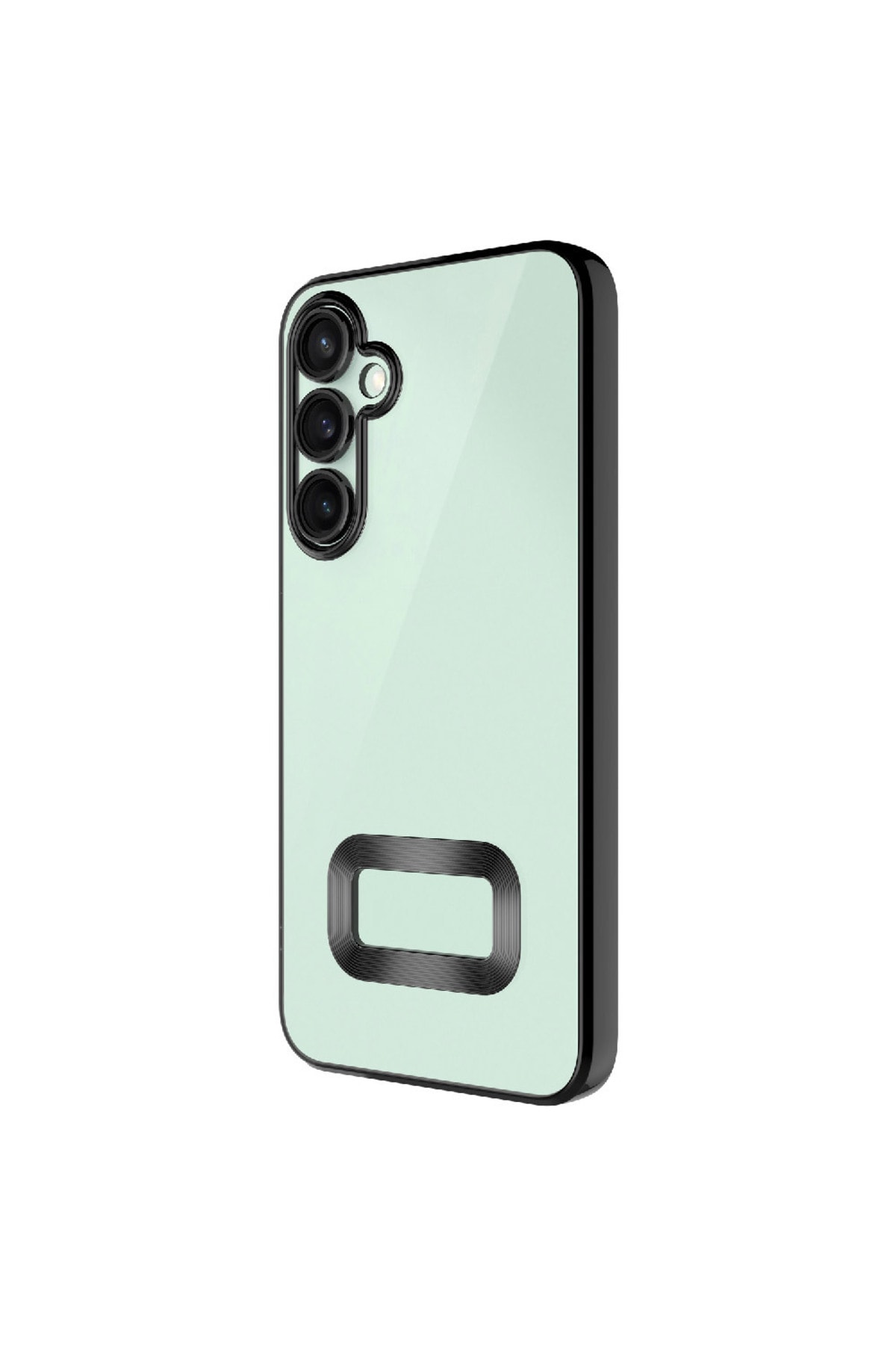Galaxy A26 Kılıf Kamera Korumalı Logo Gösteren ECRZ Omega Kapak - Siyah