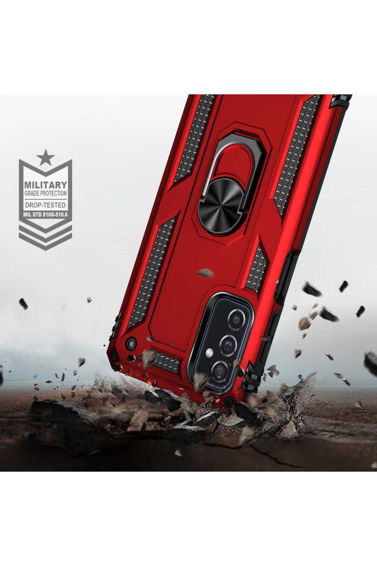 Galaxy M52 Kılıf TKNC Vega Kapak - Mavi