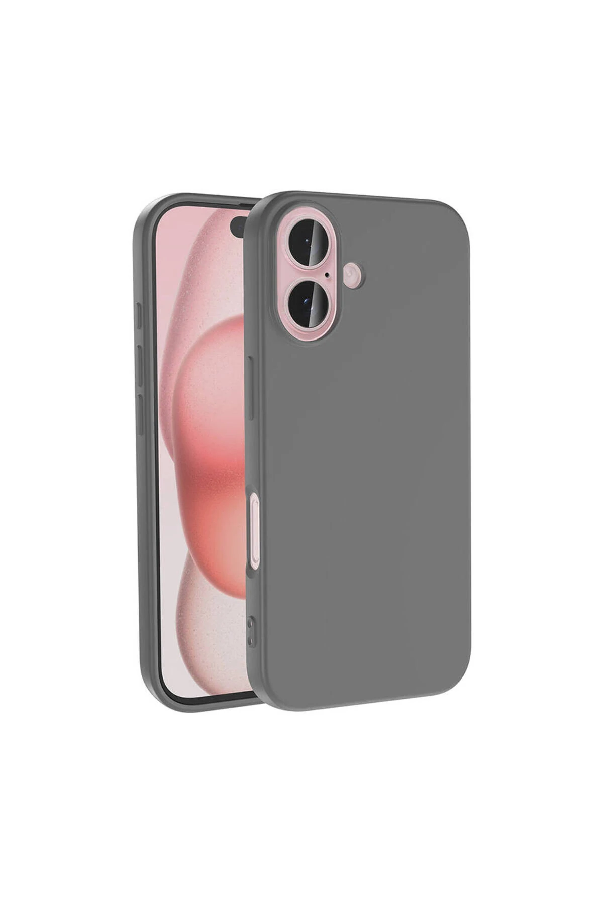 Apple iPhone 16 Kılıf MKST LSR Lansman Kapak-Titanyum-Gri