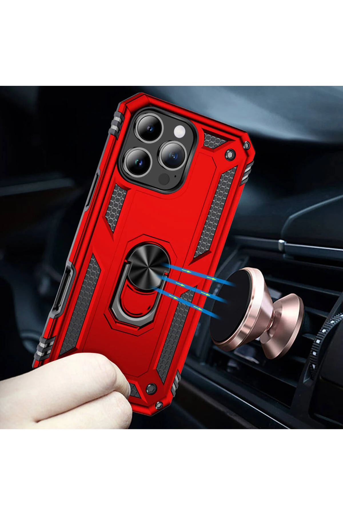 Apple iPhone 16 Pro Max Kılıf SYS Vega Kapak-Mavi