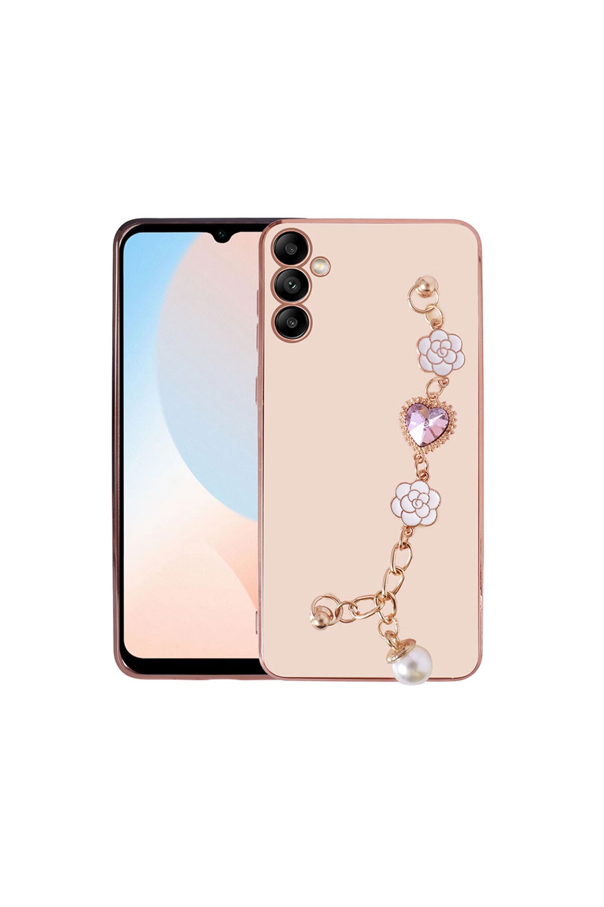 Galaxy A34 Kılıf El Tutamaçlı Kamera Korumalı LCKC Taka Silikon Kapak - Siyah