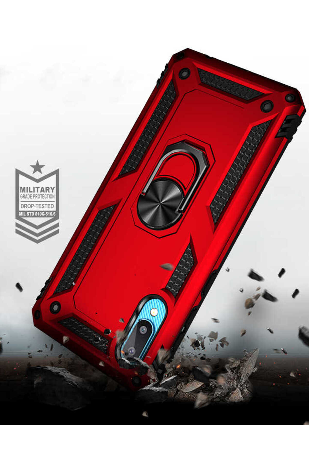 Galaxy A02 Kılıf KHYR Vega Kapak - Mavi