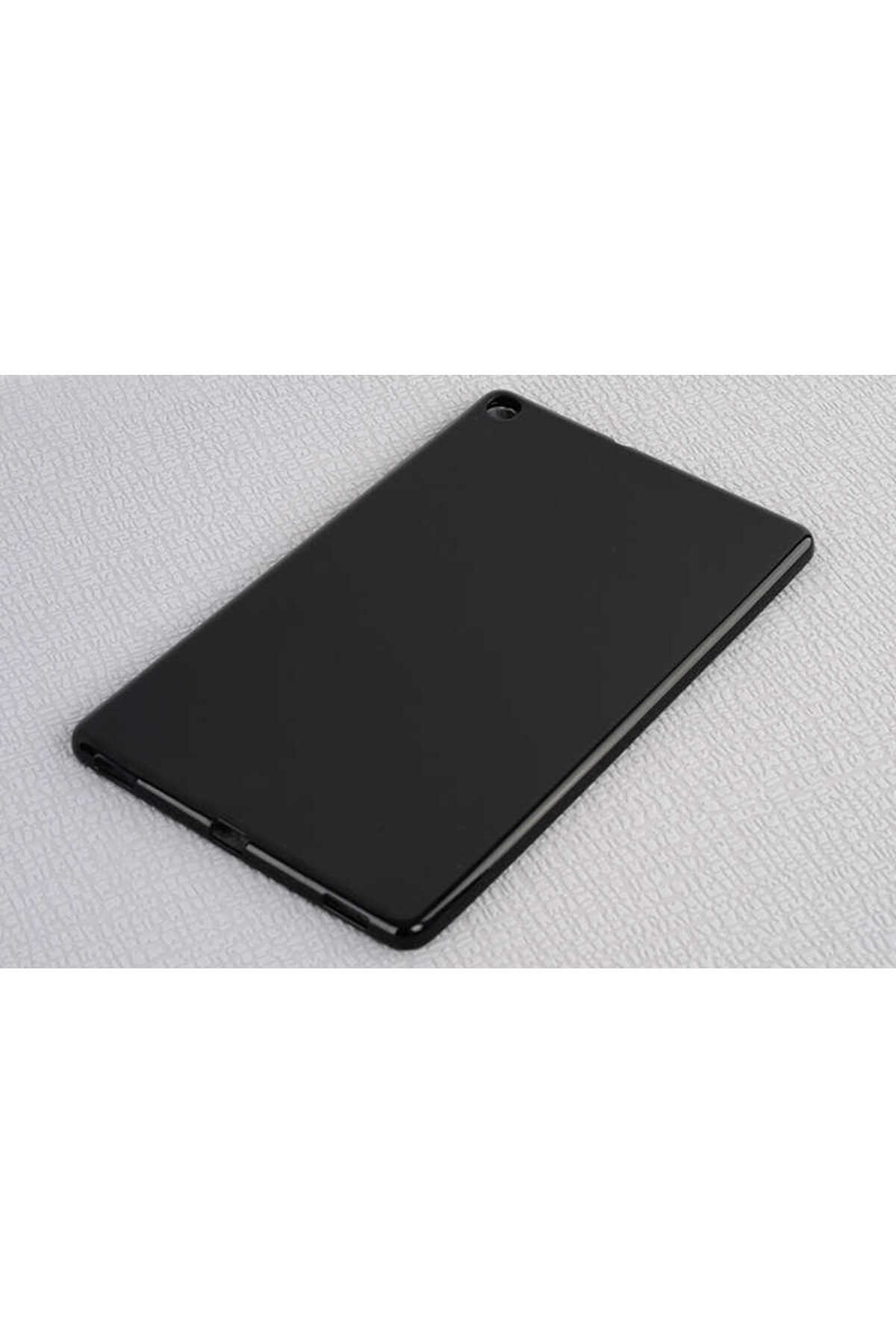 Galaxy Tab A 10.1 (2019) T510 Kılıf Uyumlu SCKS Tablet Süper Silikon Kapak-Siyah