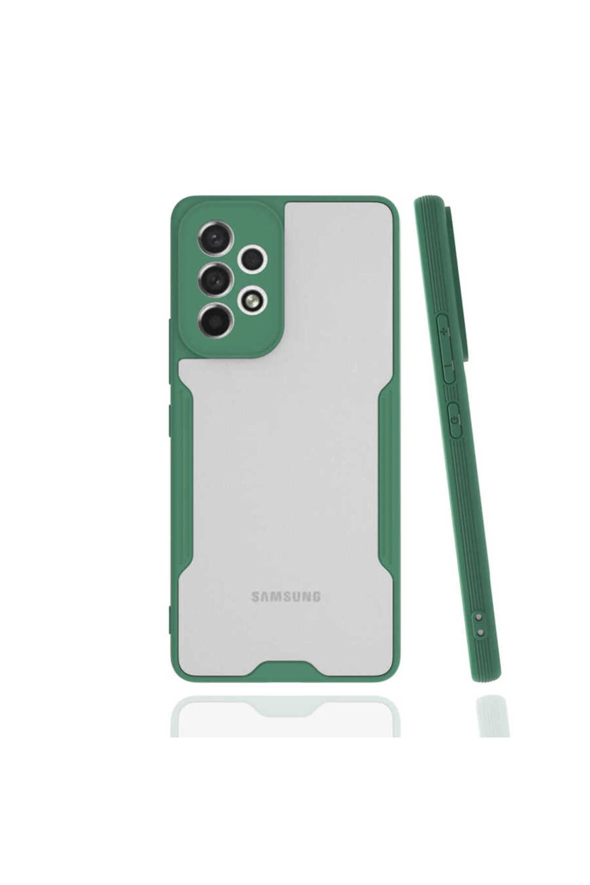 Galaxy A53 5G Kılıf TKNC Parfe Kapak - Koyu Yeşil