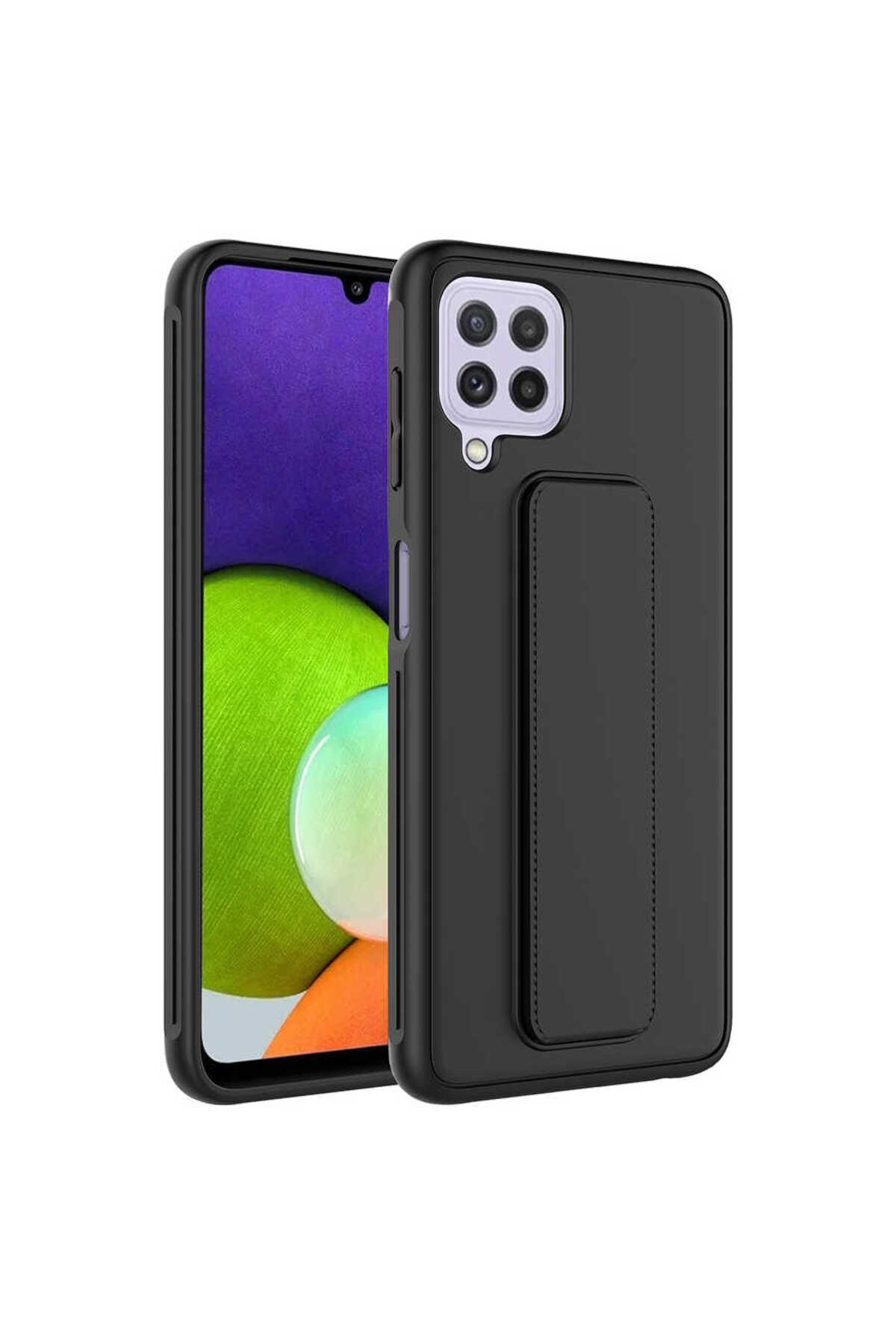 Galaxy M32 Kılıf MNC Qstand Kapak - Koyu Yeşil