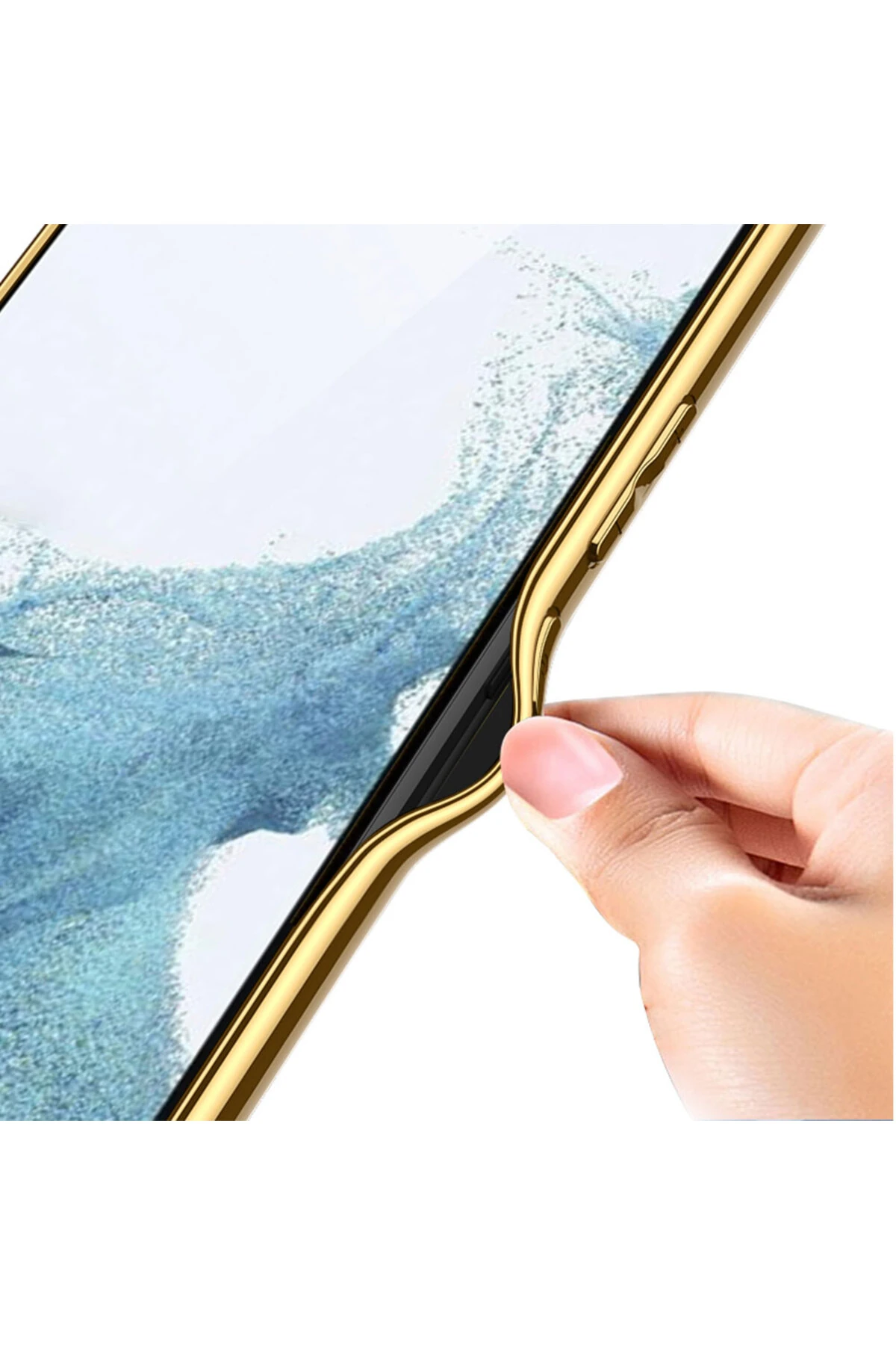 Galaxy S23 Plus Uyumlu Deri Görünümlü Kenarları Elektroplating Kaplama MKST Fizyon Kılıf-Kır