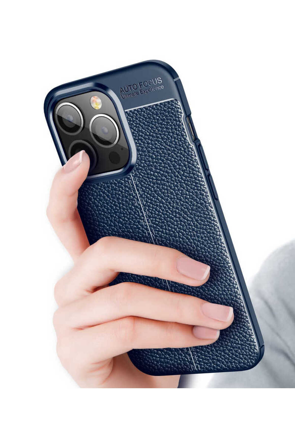 iPhone 13 Pro Max Uyumlu TYGO Niss Silikon Kılıf-Lacivert