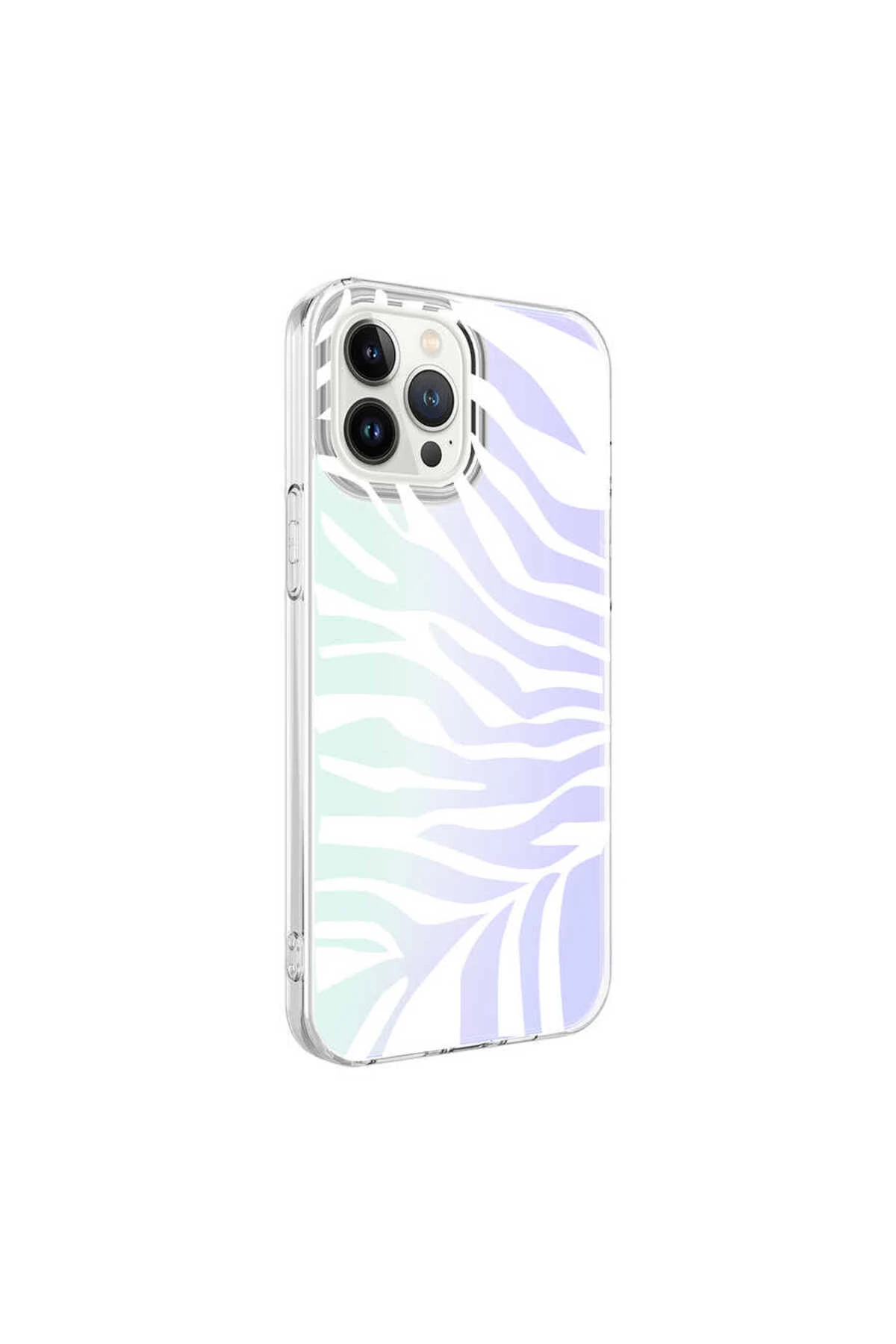 iPhone 13 Pro Uyumlu Zore M-Blue Desenli Kılıf-Zebra No1