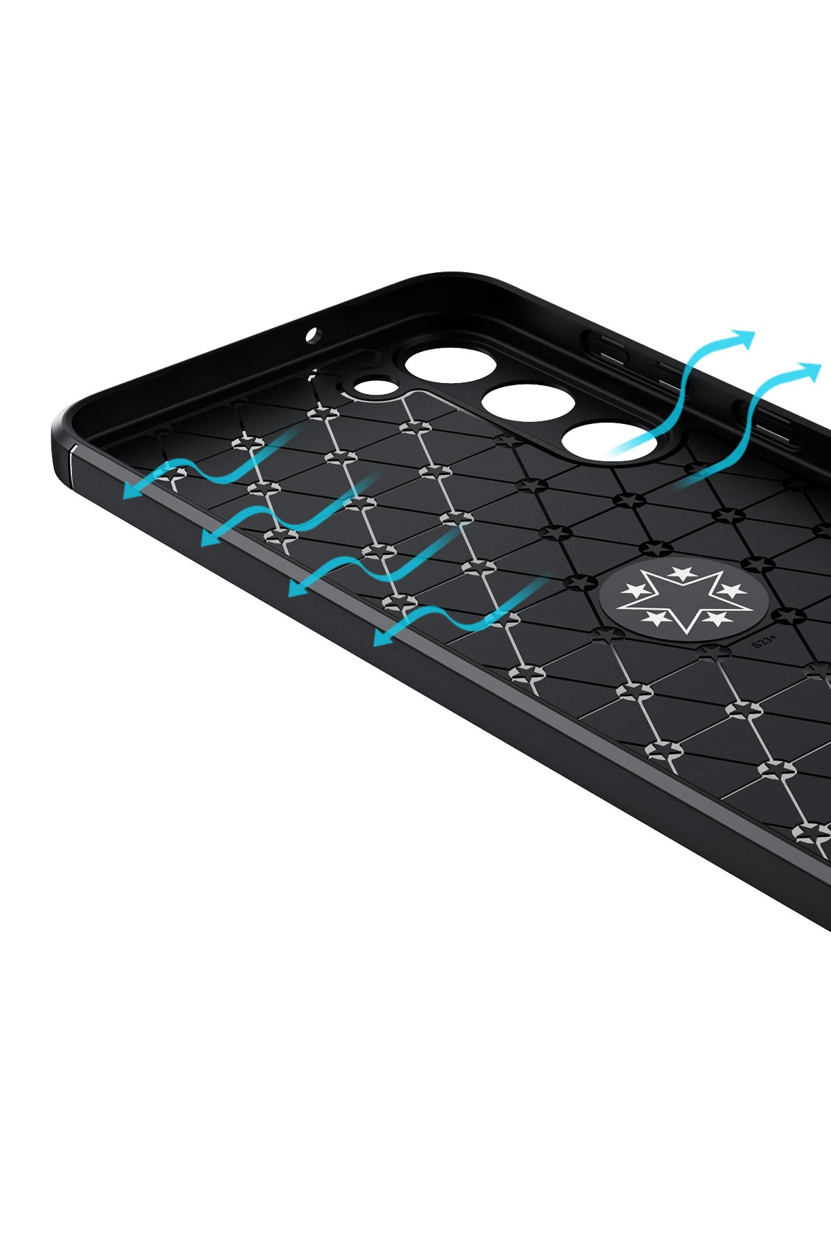 Galaxy S23 Uyumlu SYS Ravel Silikon Kılıf-Mavi