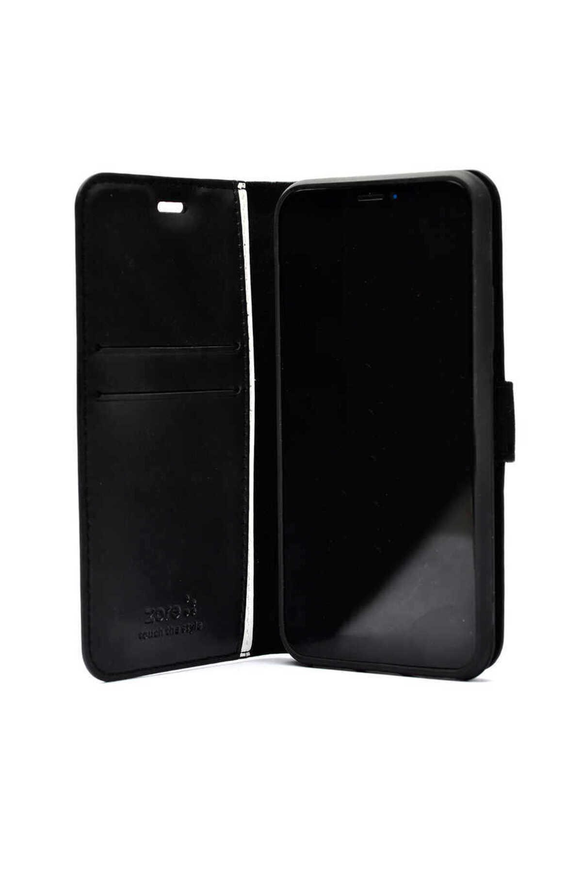 Galaxy A34 Kılıf MXSP Kar Deluxe Kapaklı Kılıf - Gold