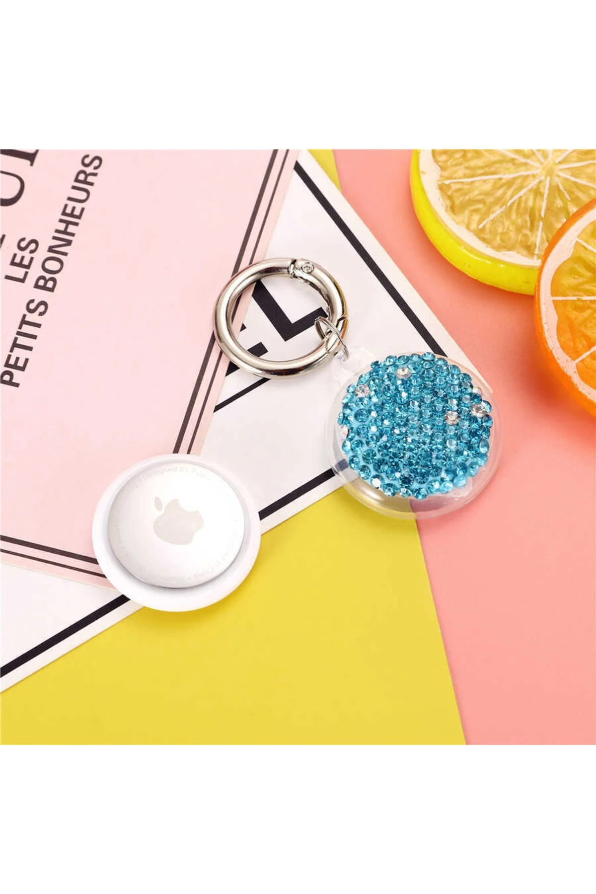 ? Airtag 03 Silikon Anahtarlık - Mavi