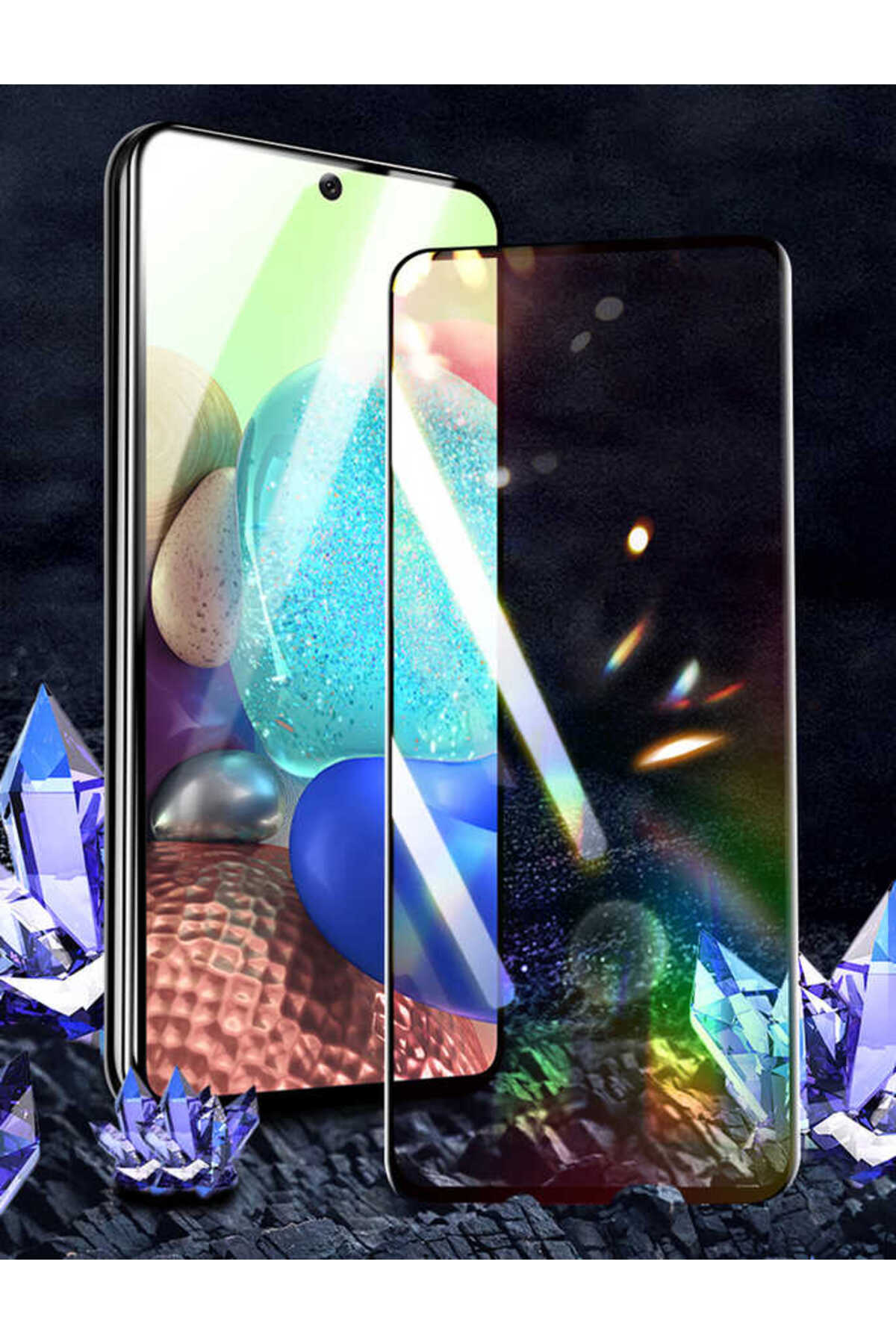 Galaxy A05S Uyumlu NXXA Kenarları Kırılmaya Dayanıklı Cam Ekran Koruyucu