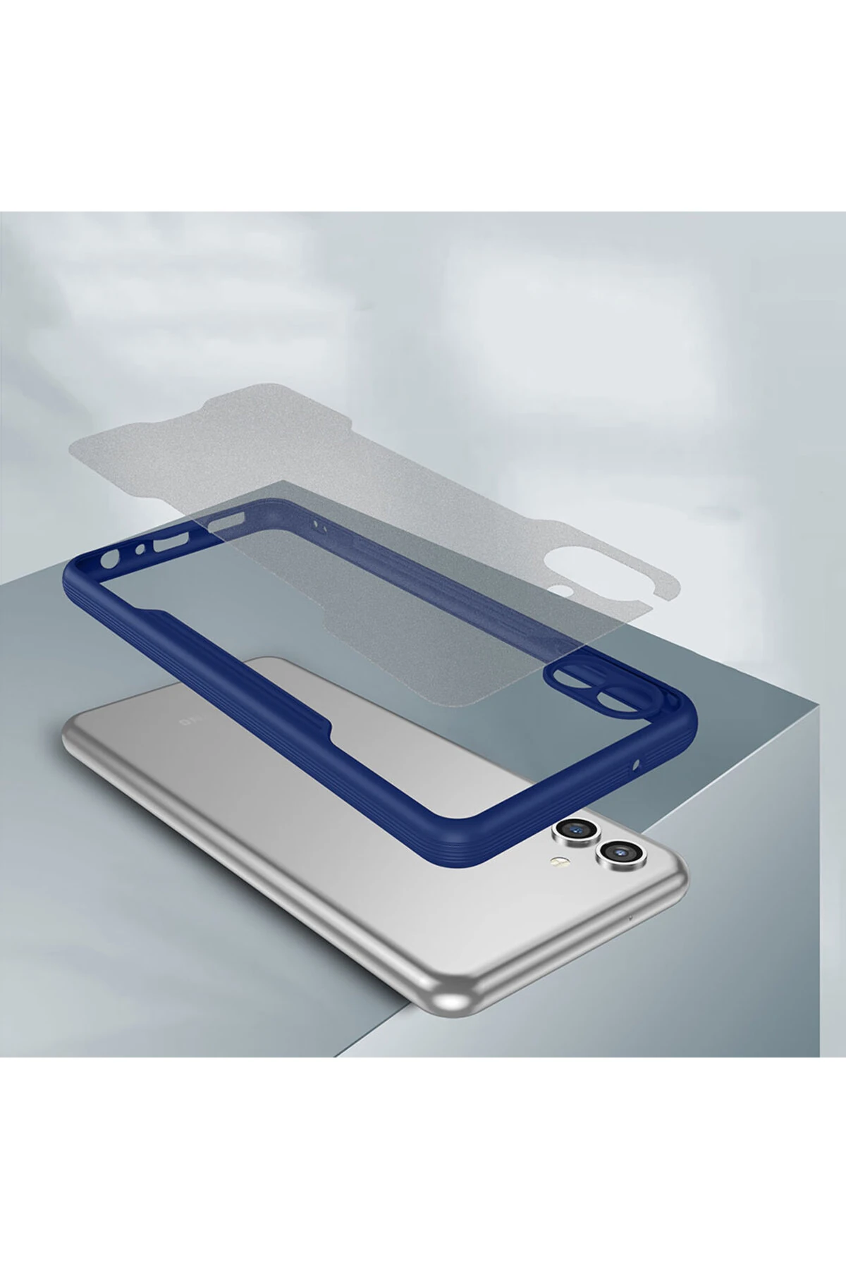 Galaxy A04 Kılıf EFFX Parfe Kapak - Lacivert