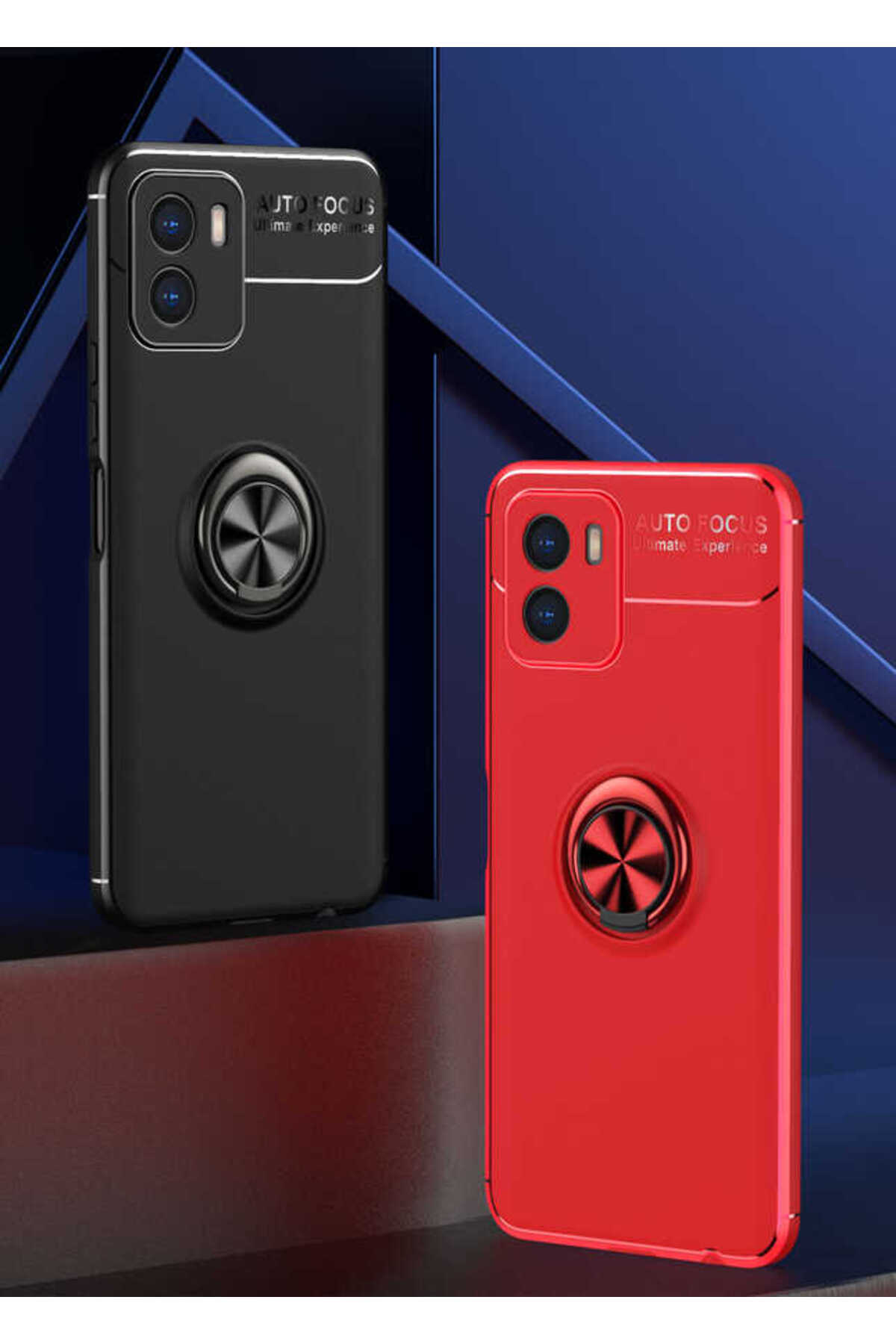 Vivo Y15S Kılıf WNX Ravel Silikon Kapak - Kırmızı