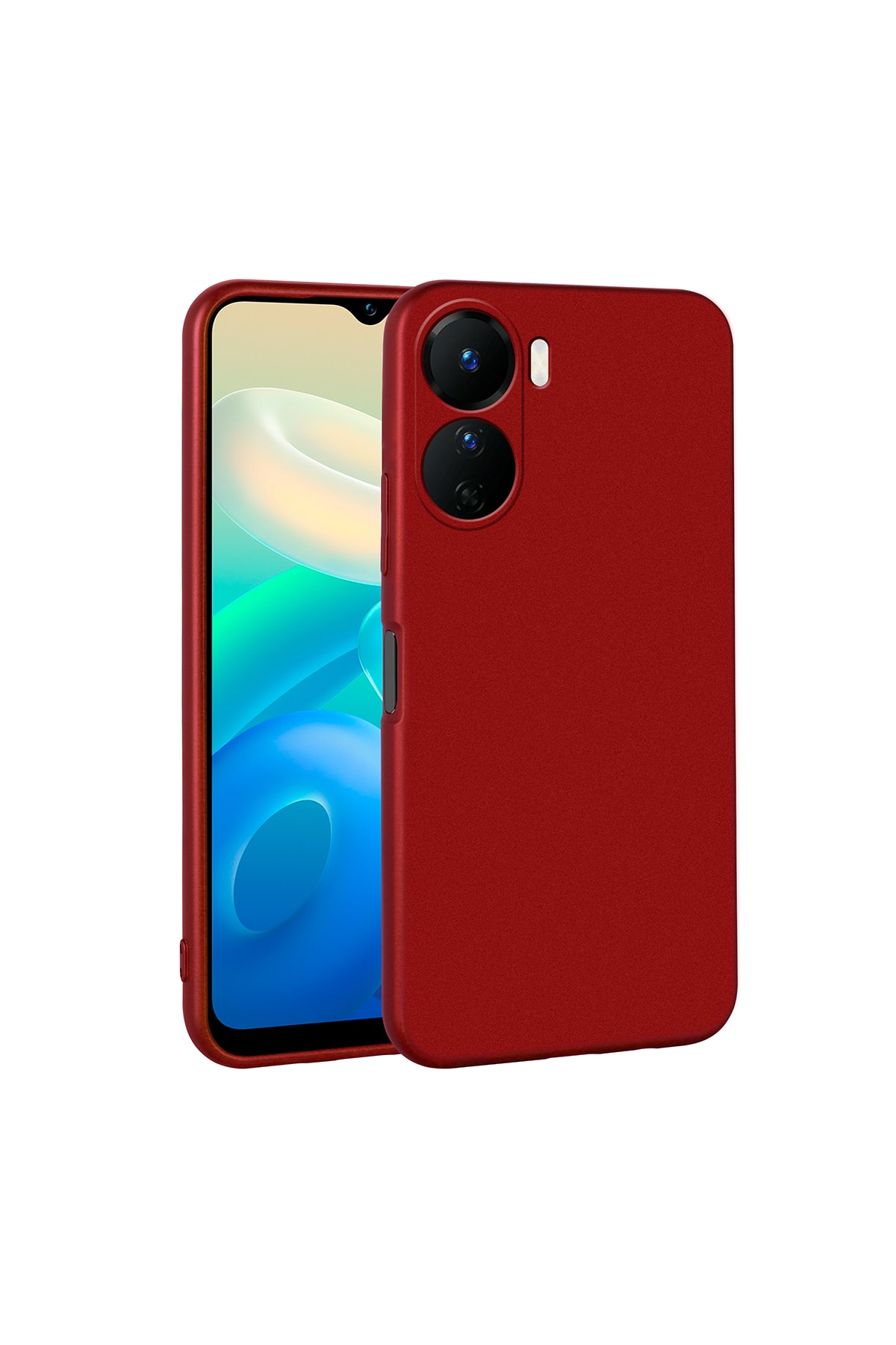 Vivo Y16 Kılıf WNX Premier Silikon Kapak - Kırmızı