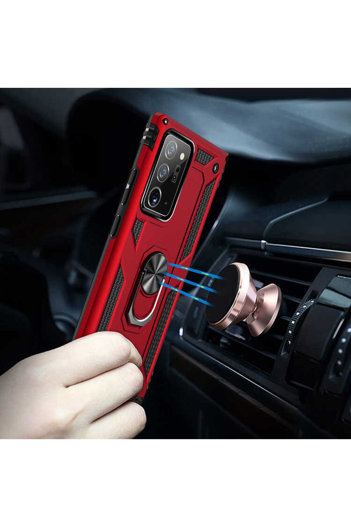 Galaxy Note 20 Ultra Uyumlu TLZN Vega Kılıf-Siyah