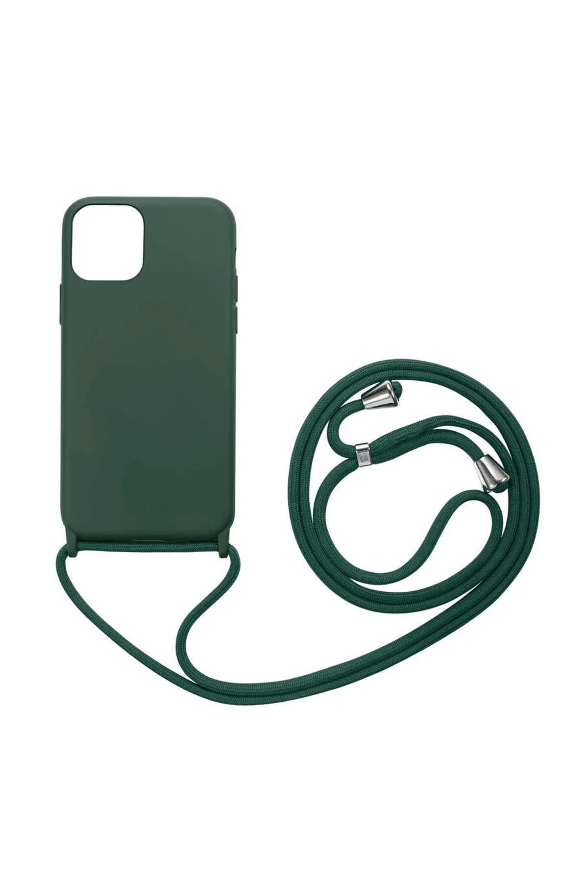 iPhone 12 Uyumlu TYGO Ropi Kılıf-Koyu Yeşil