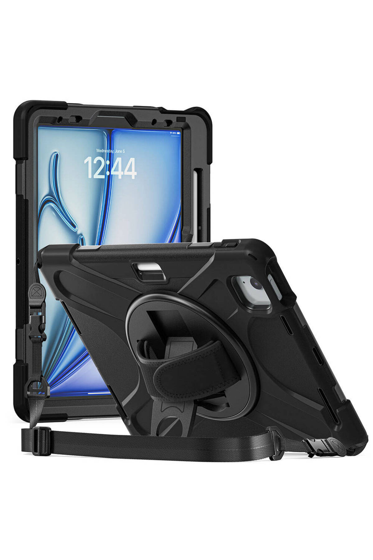 iPad Pro 11 2022 M2 Zore Defender Tablet Silikon - Siyah