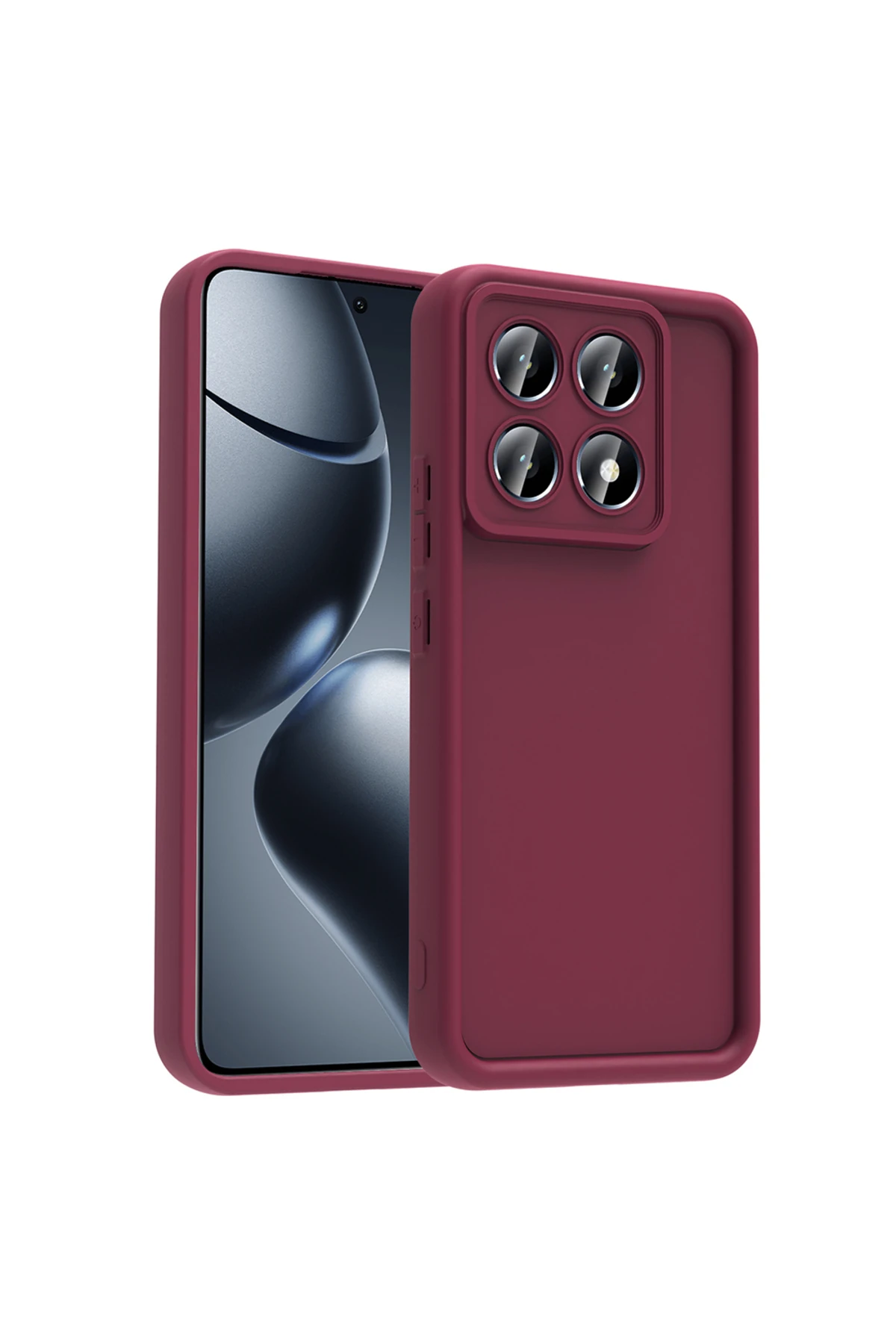 14T Kılıf Kamera Korumalı NXXA Ananas Kapak - Mürdüm